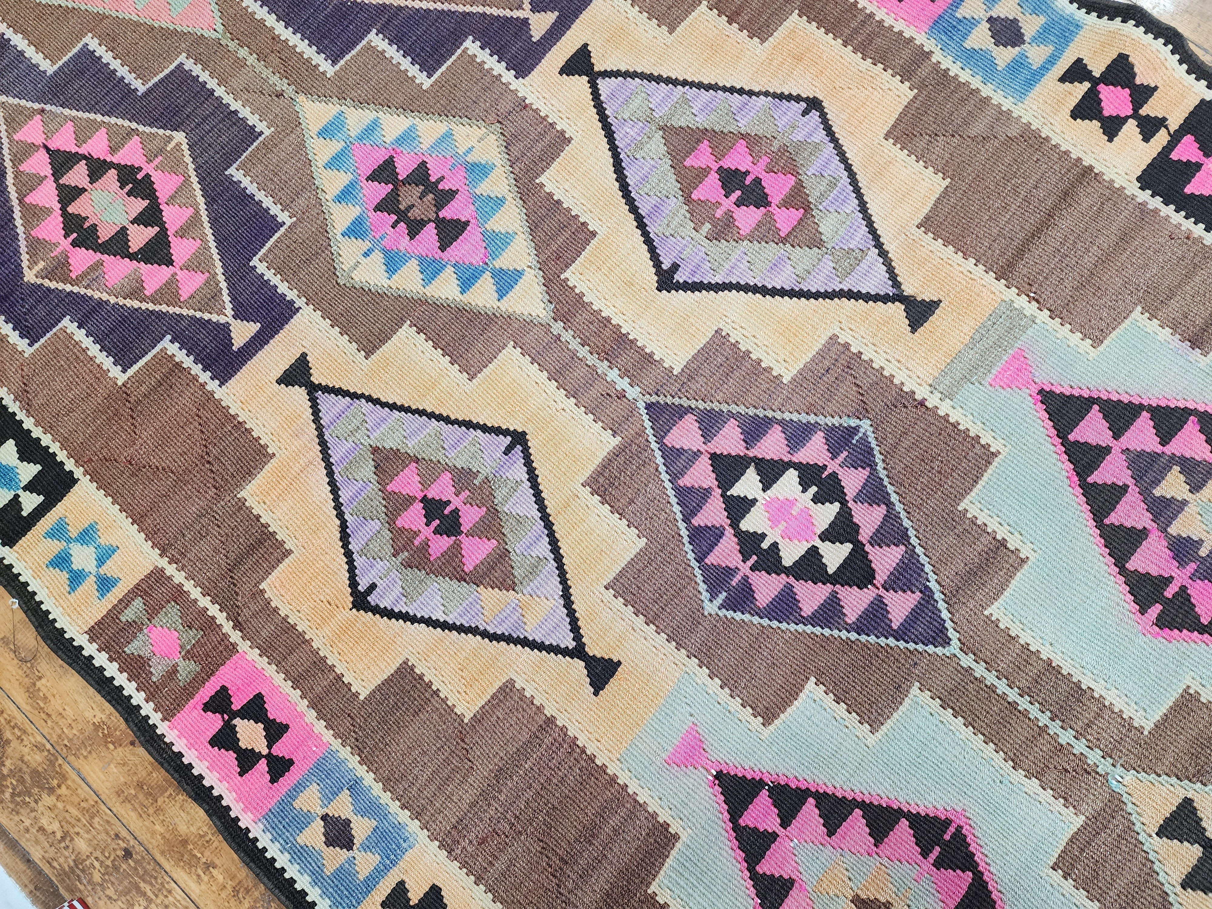vintage Kars Wool Small Rug — pattern close-up