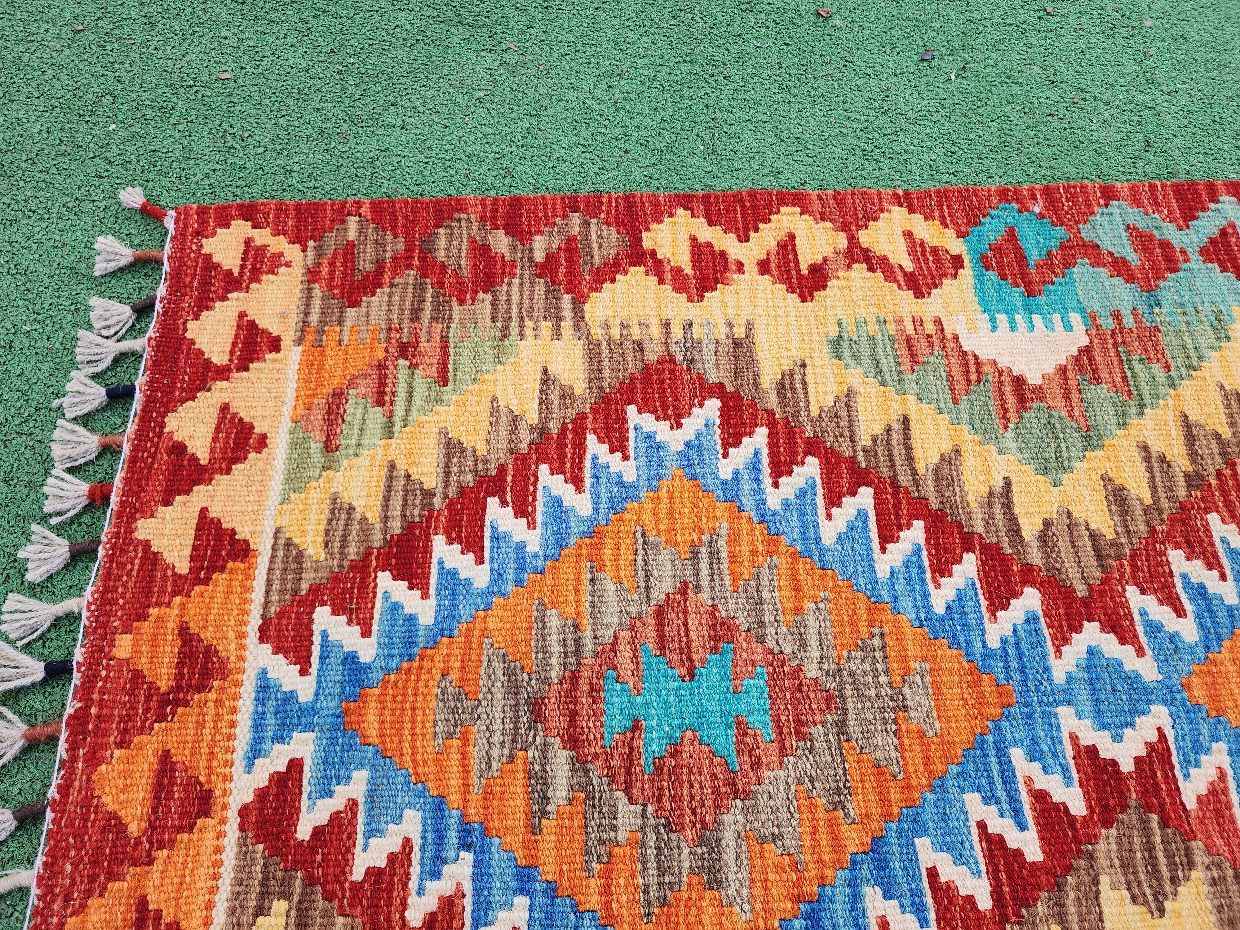 vintage Kilim Wool Runner Rug — in setting