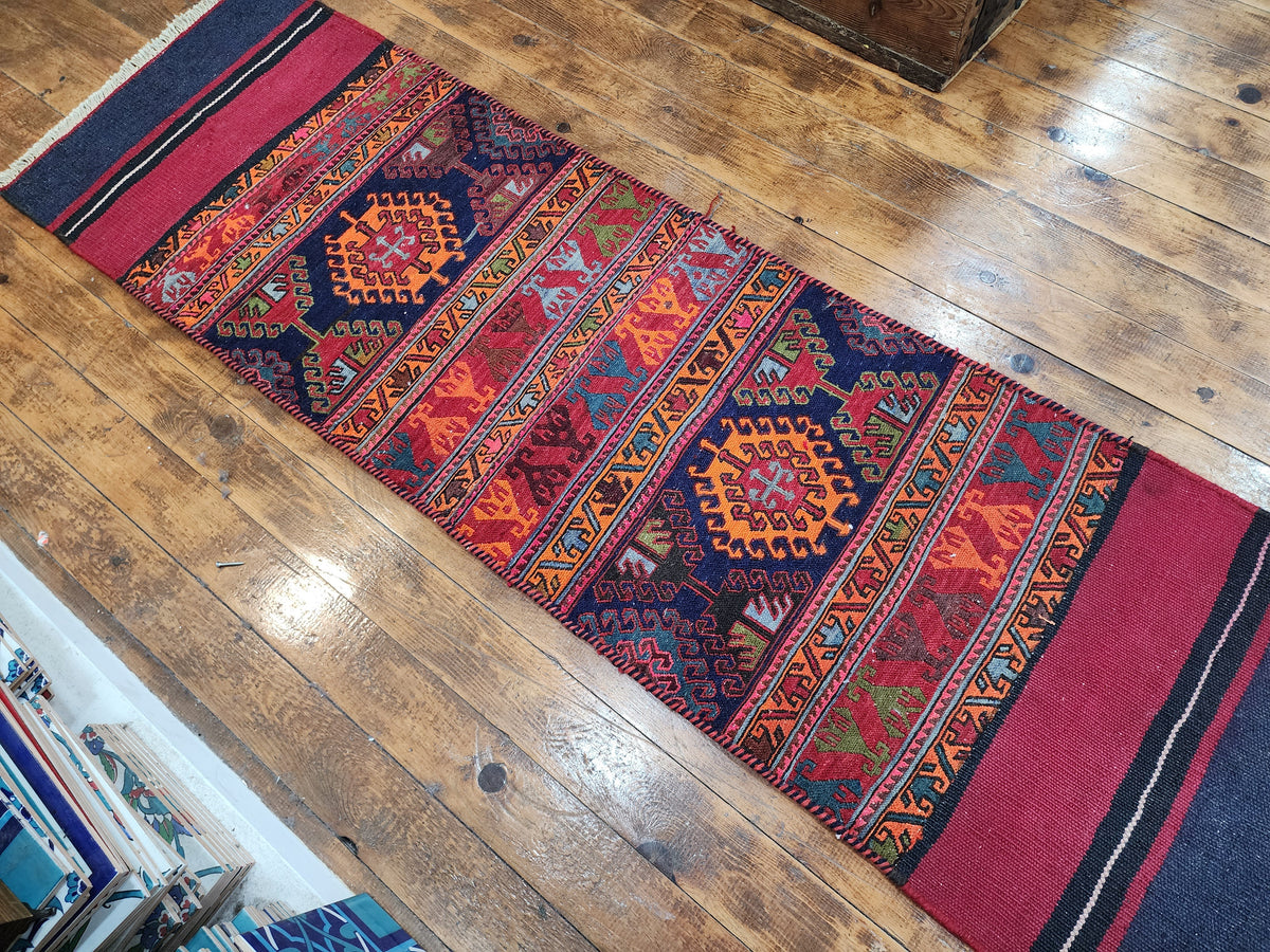 Sarummae — Handmade Vintage Wool Tribal Runner Rug — photo 6
