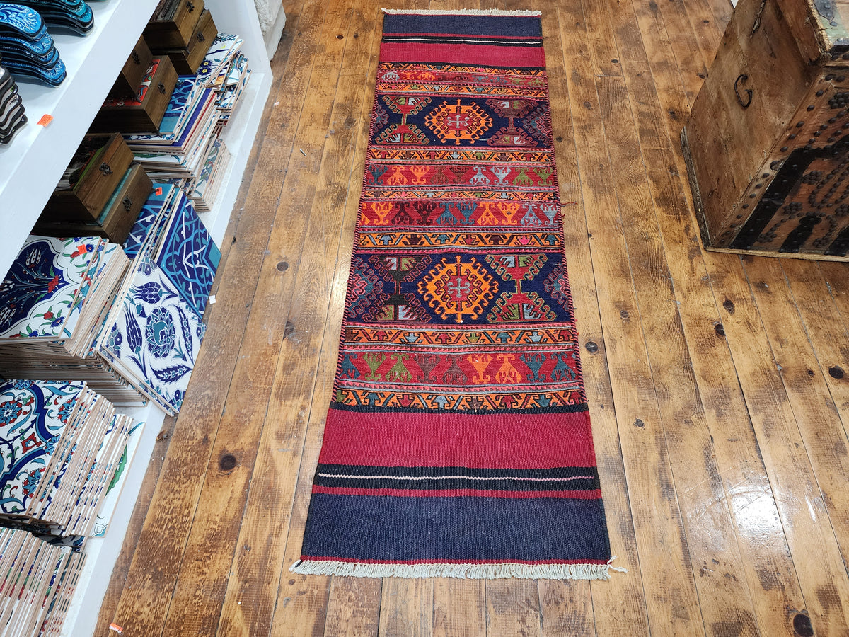 Sarummae — Handmade Vintage Wool Tribal Runner Rug — photo 3