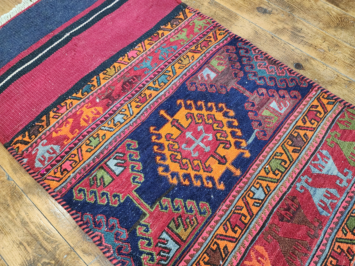 Sarummae — Handmade Vintage Wool Tribal Runner Rug — photo 9