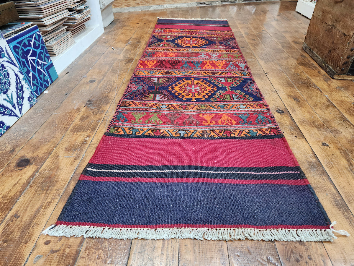 Sarummae — Handmade Vintage Wool Tribal Runner Rug — photo 4