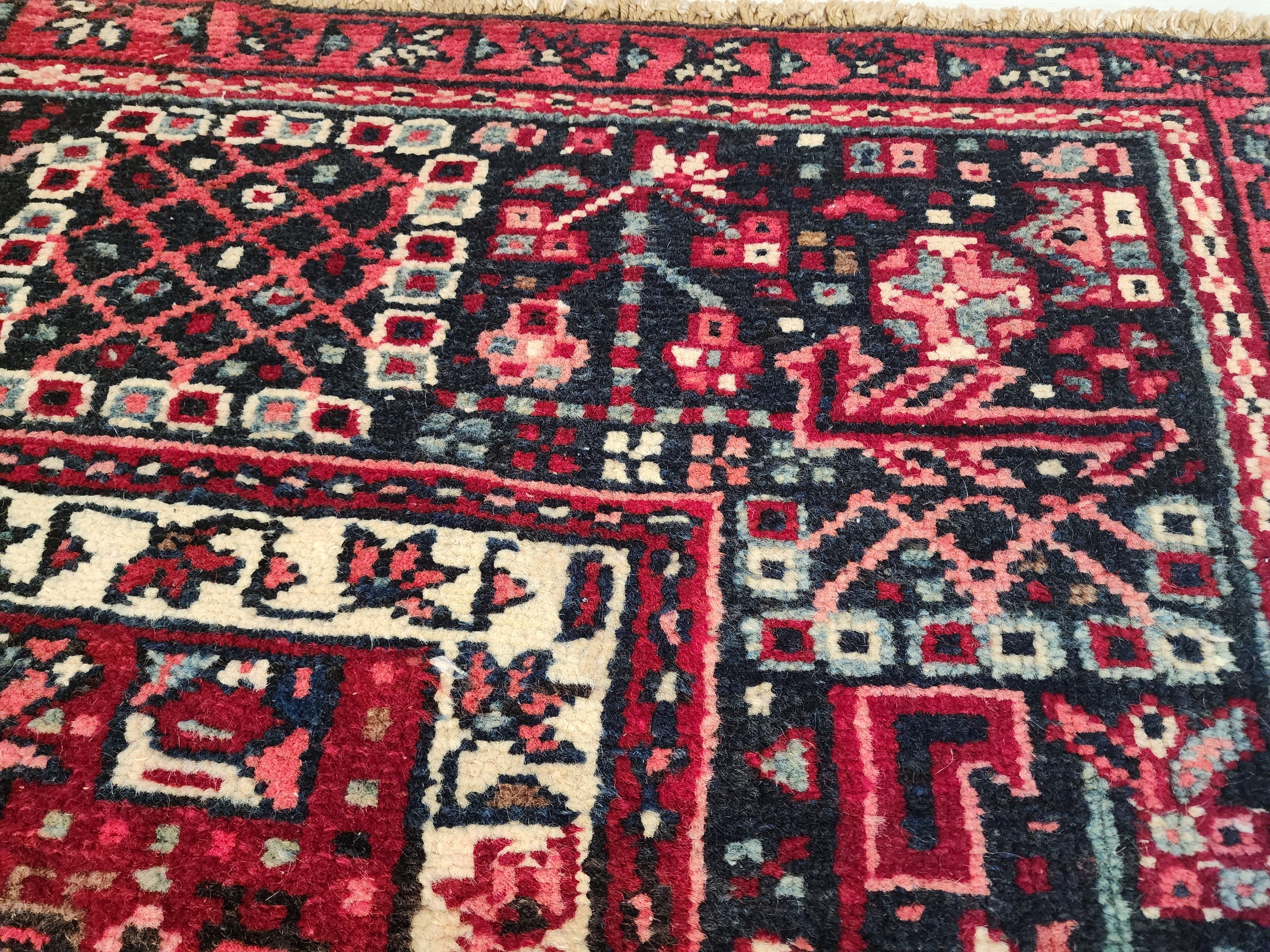 vintage Anatolian Wool Large Area Rug — styled view