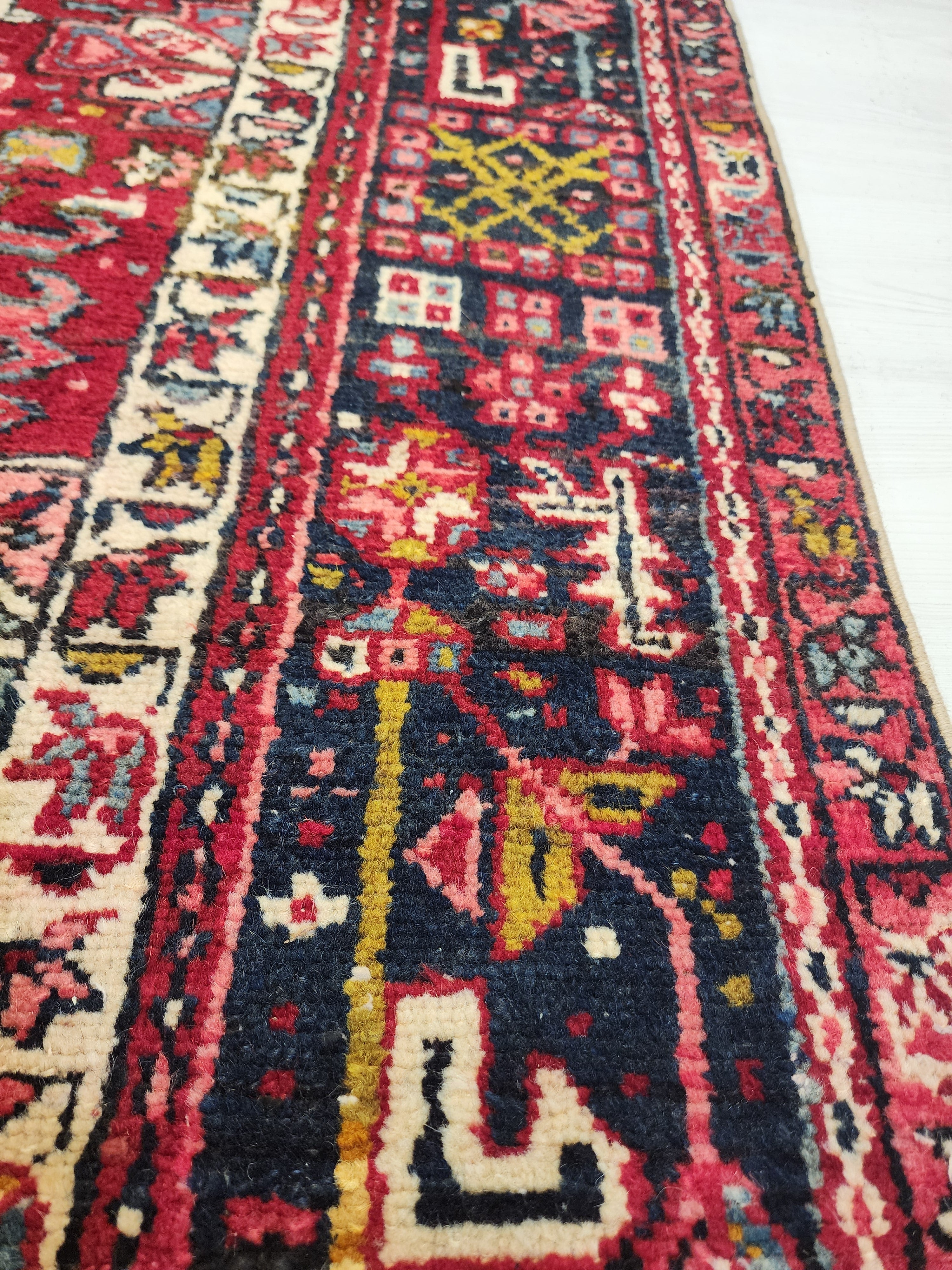 vintage Anatolian Wool Large Area Rug — styled view