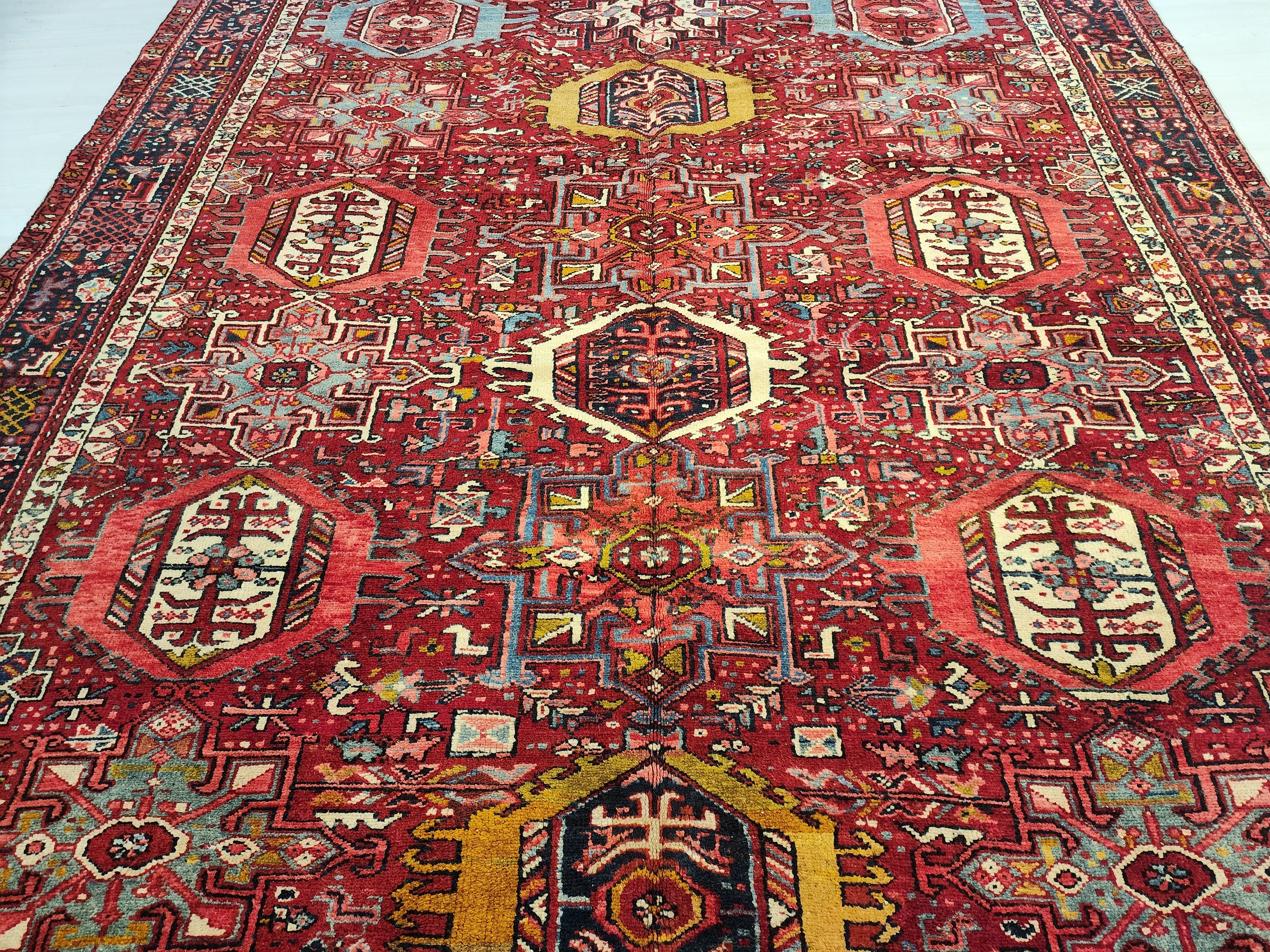 vintage Anatolian Wool Large Area Rug — detail texture