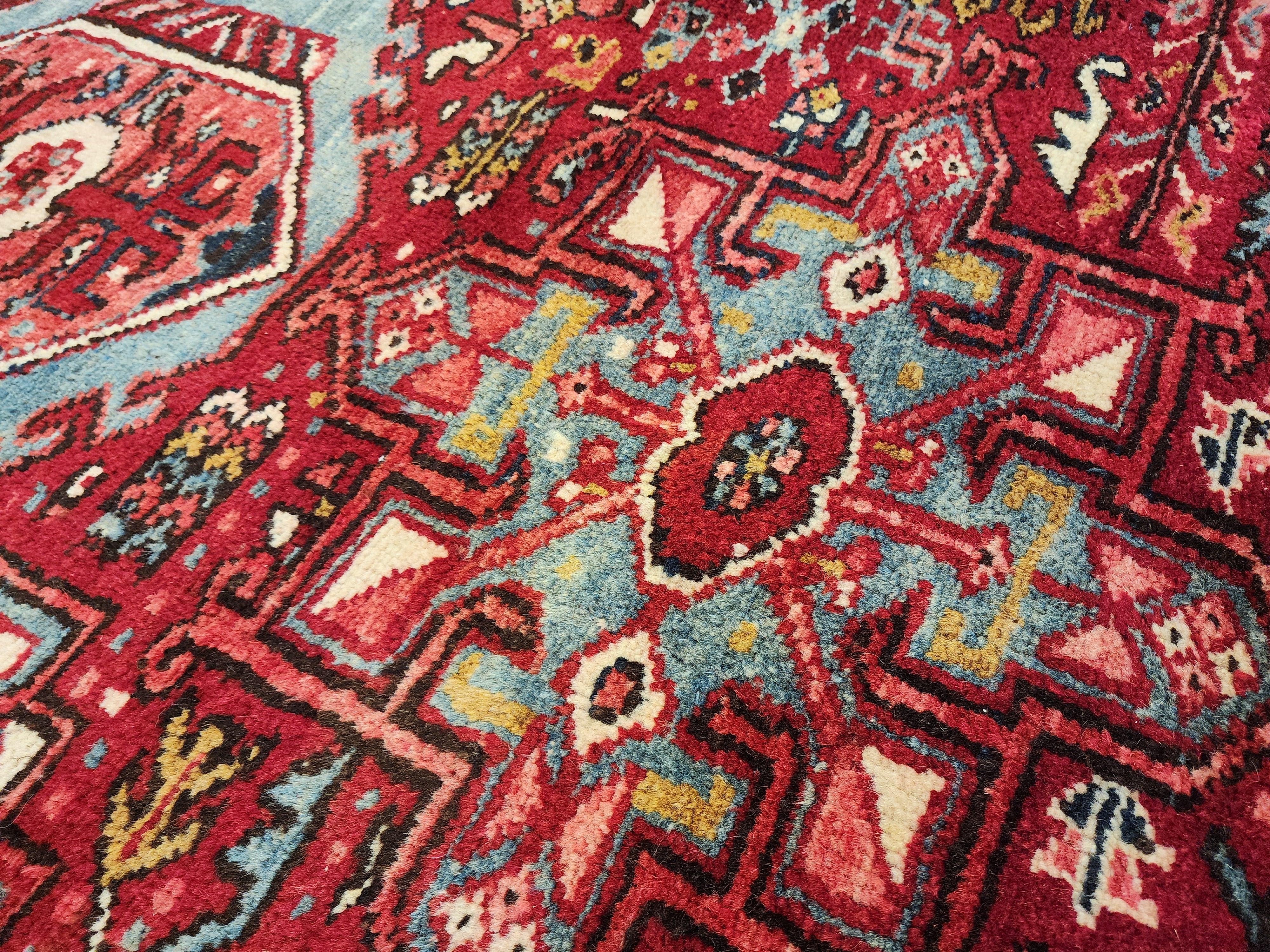 vintage Anatolian Wool Large Area Rug — border pattern