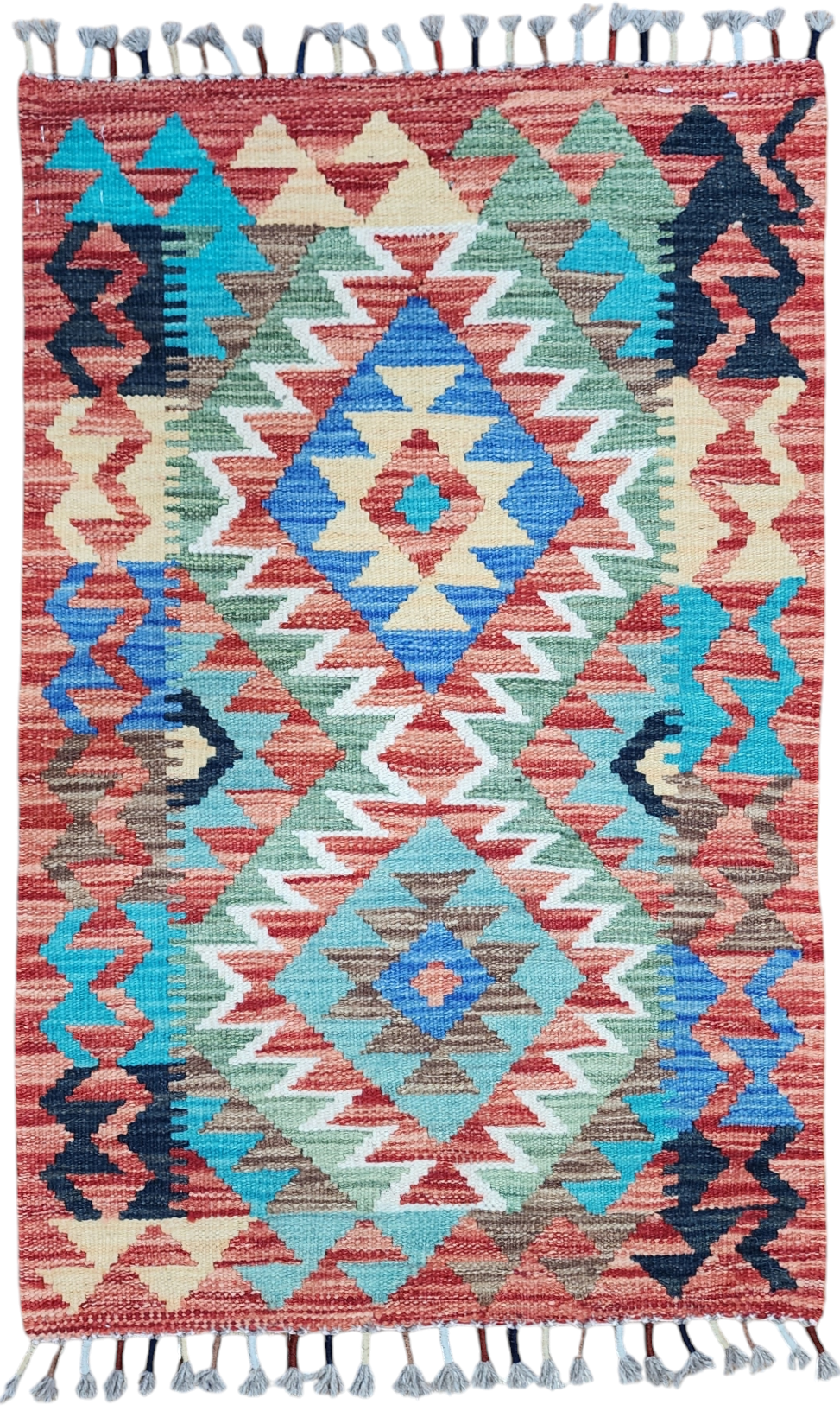 Tralles — Vintage Afghan Maimana Wool Small Rug
