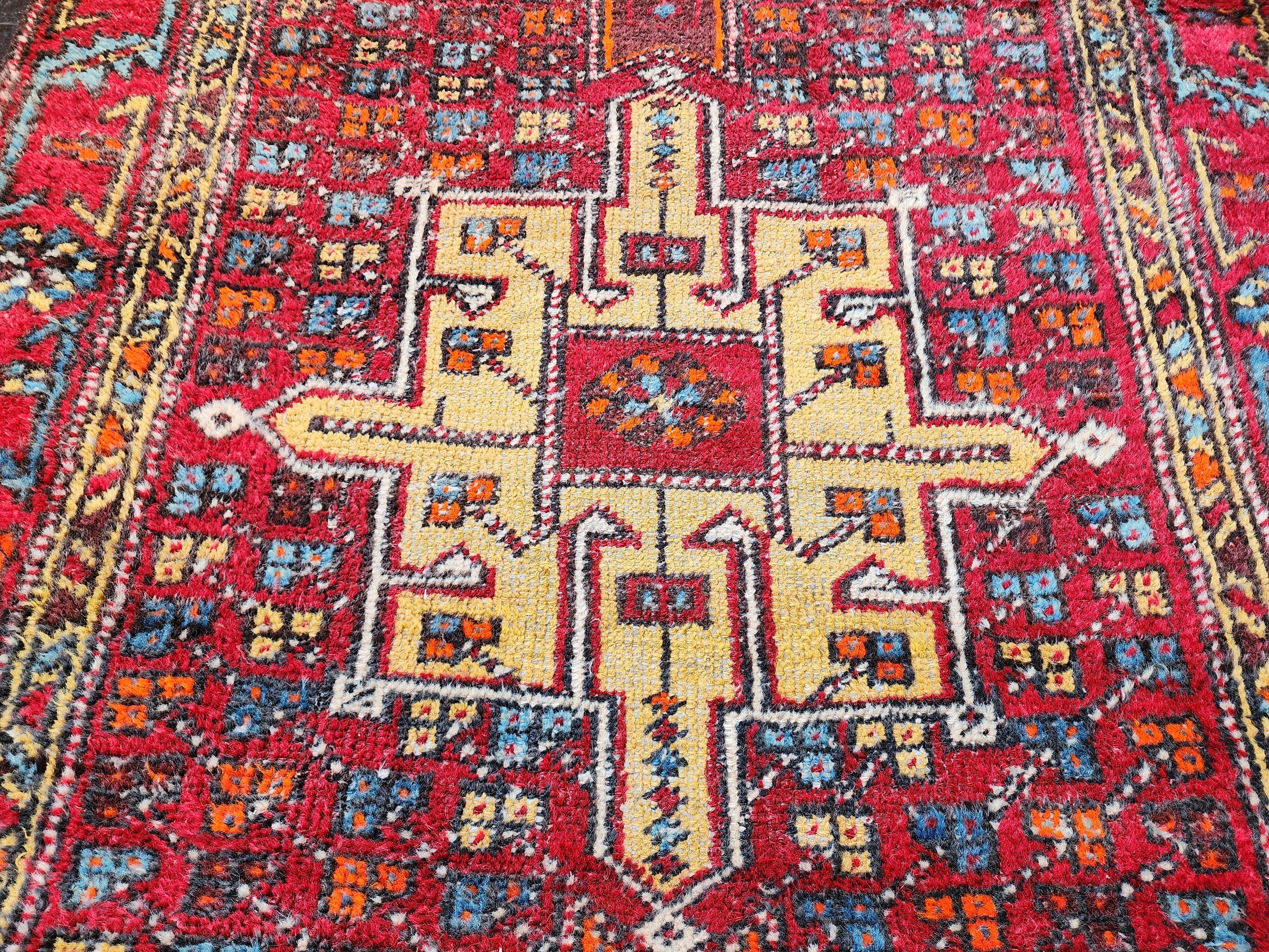 vintage Persian Wool Runner Rug — in setting