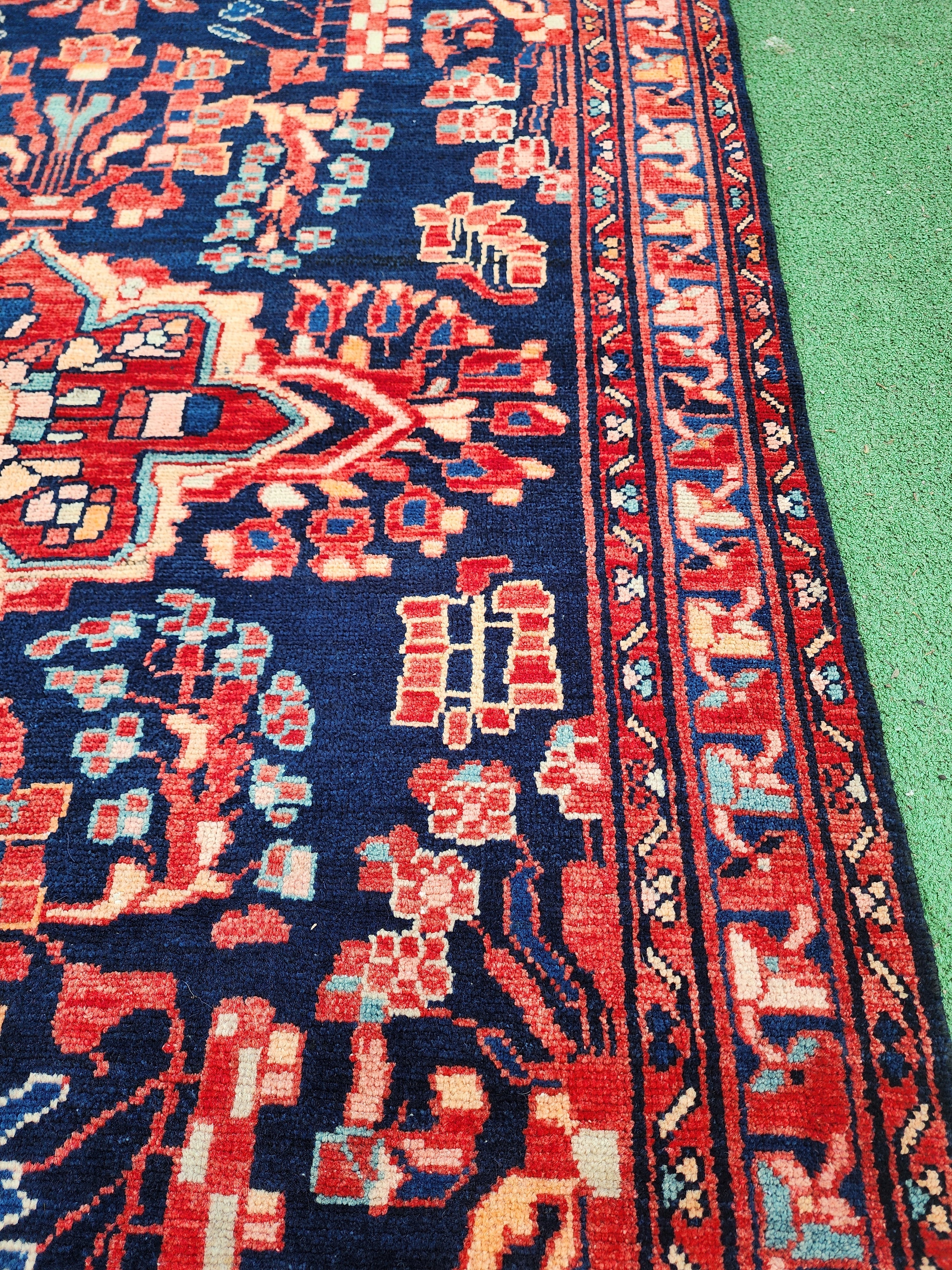vintage Persian Wool Area Rug — in setting