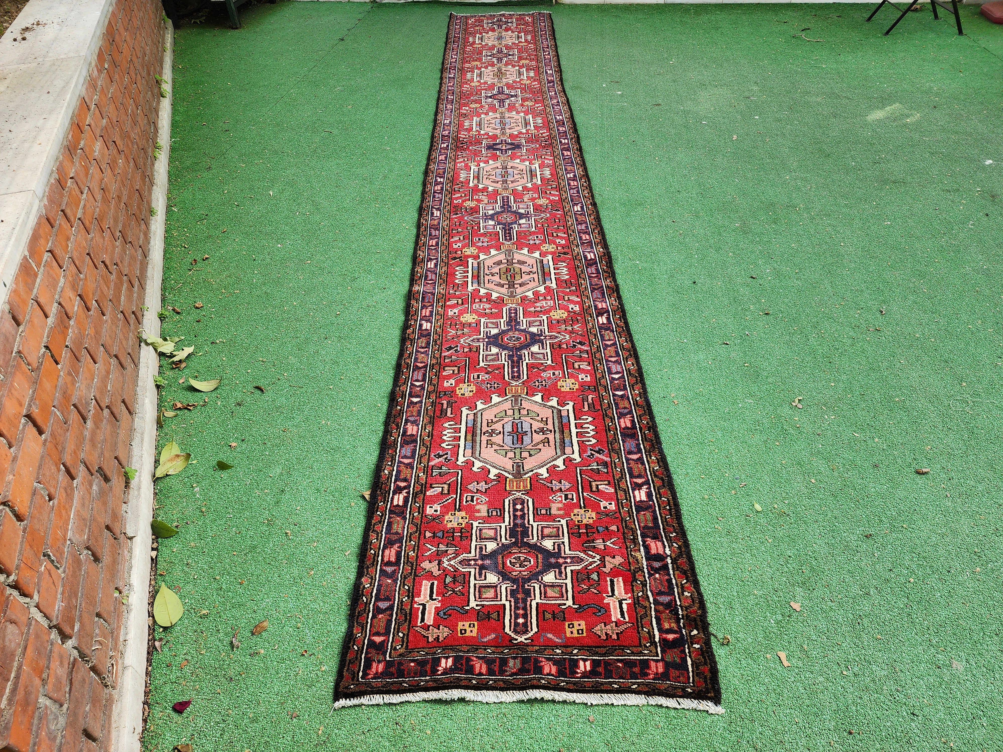 vintage Persian Runner Rug — in setting