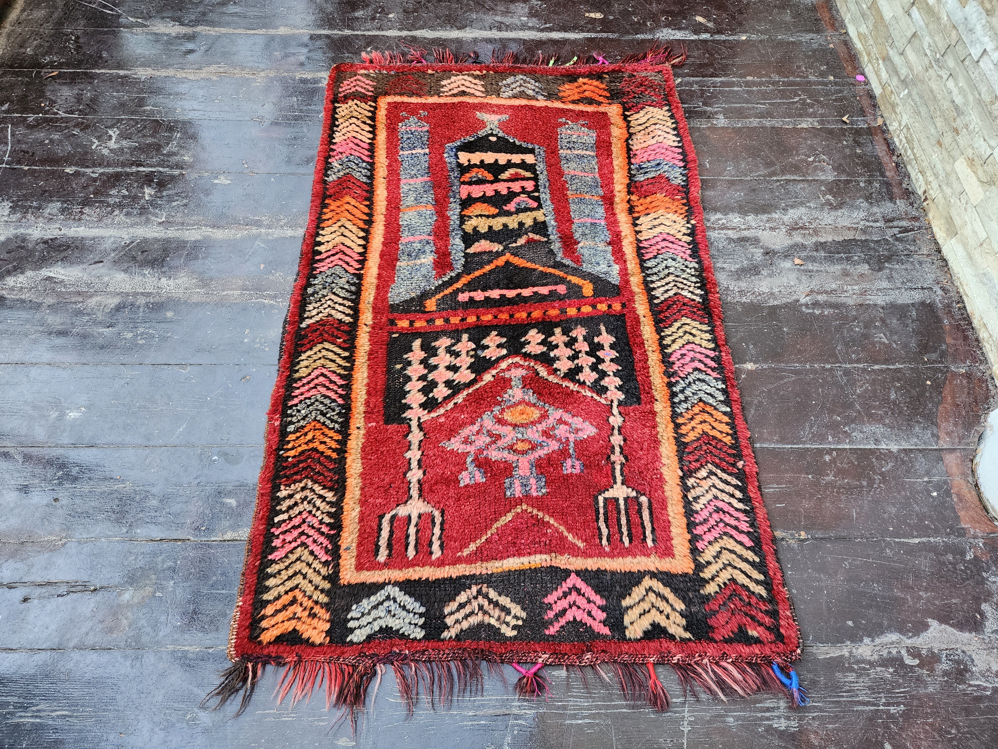 Tapis de prière turc Bartin 2'4''x3'9''