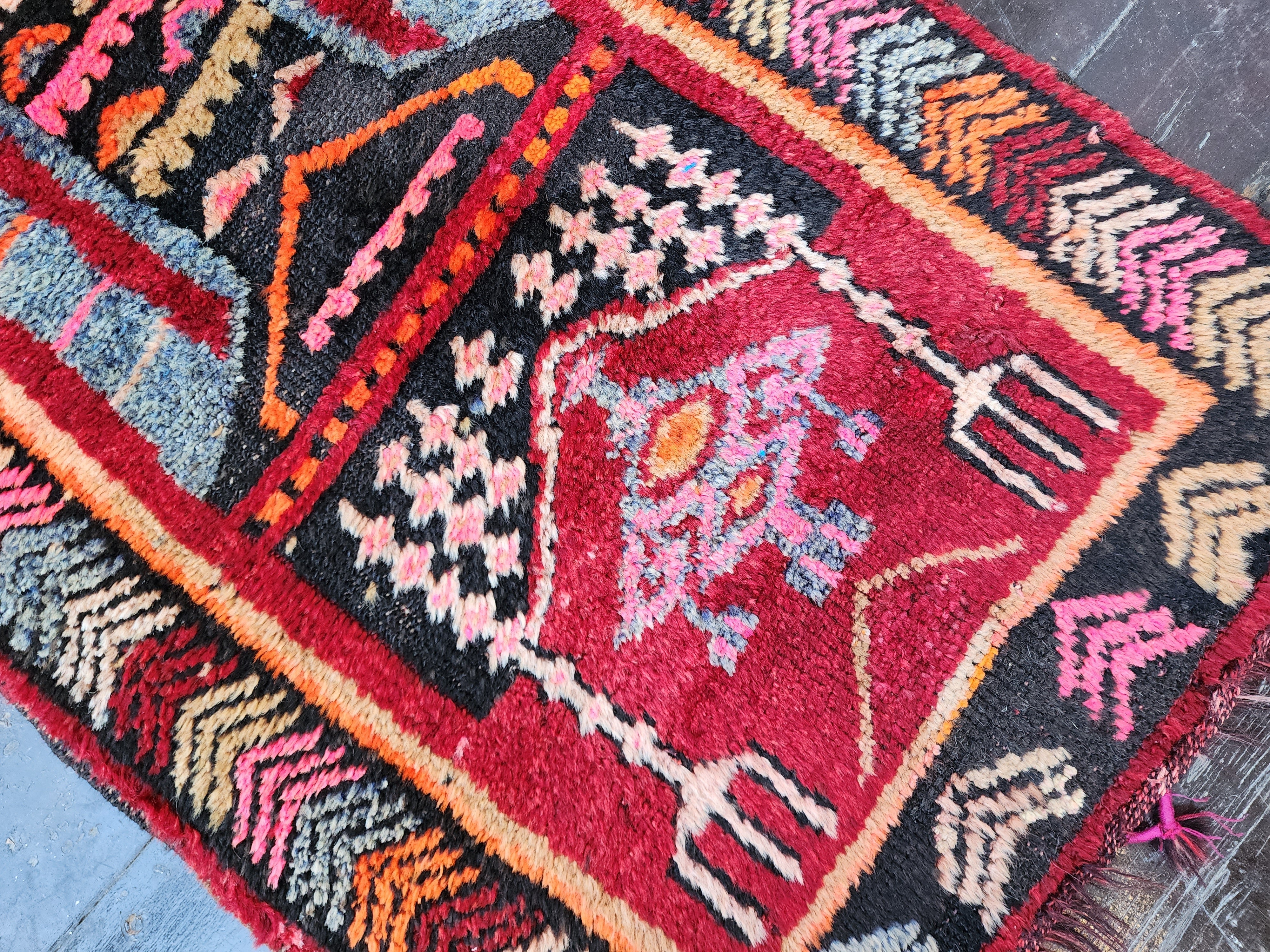 vintage Turkish Small Rug — in setting