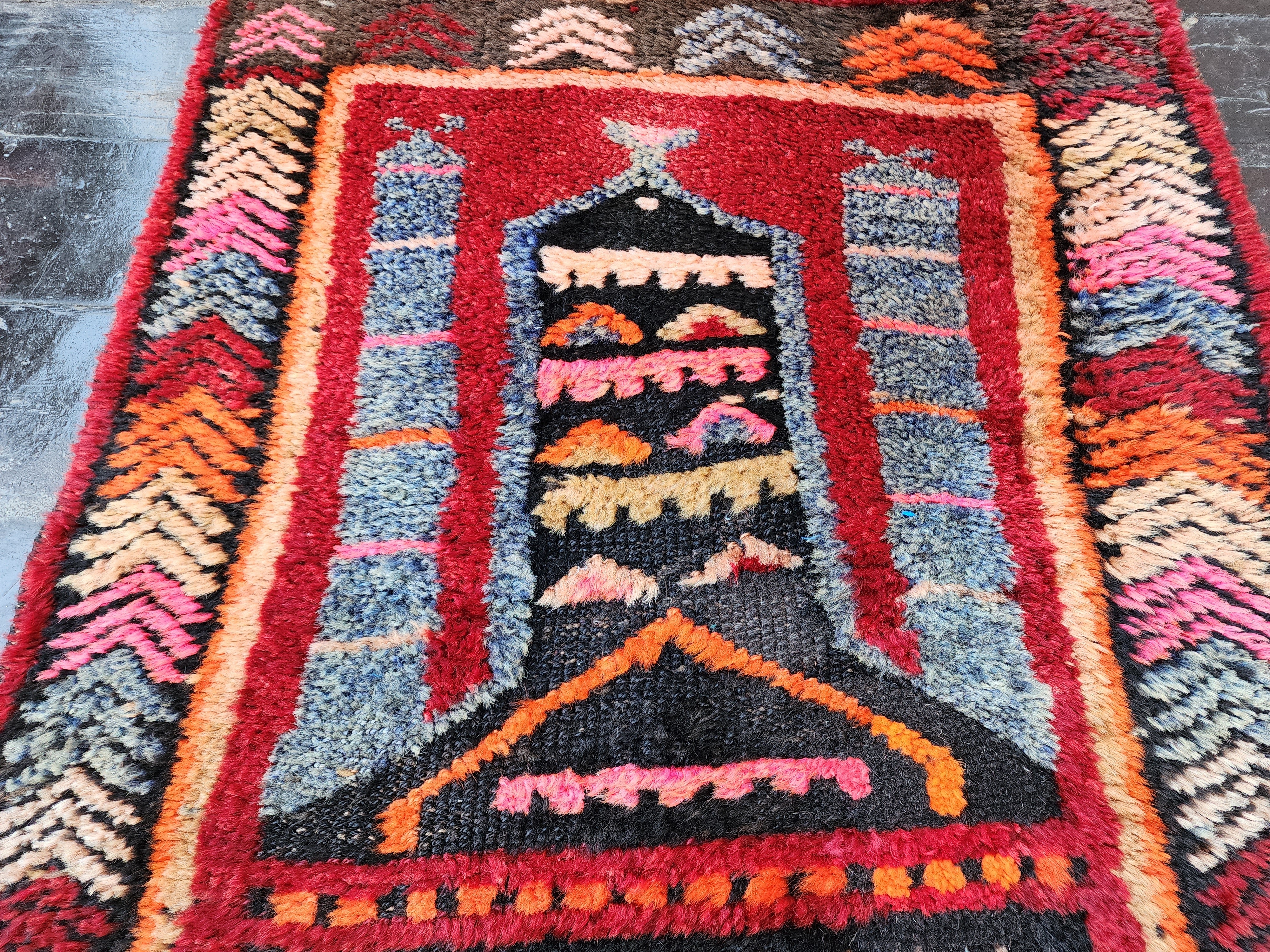 Tapis de prière turc Bartin 2'4''x3'9''