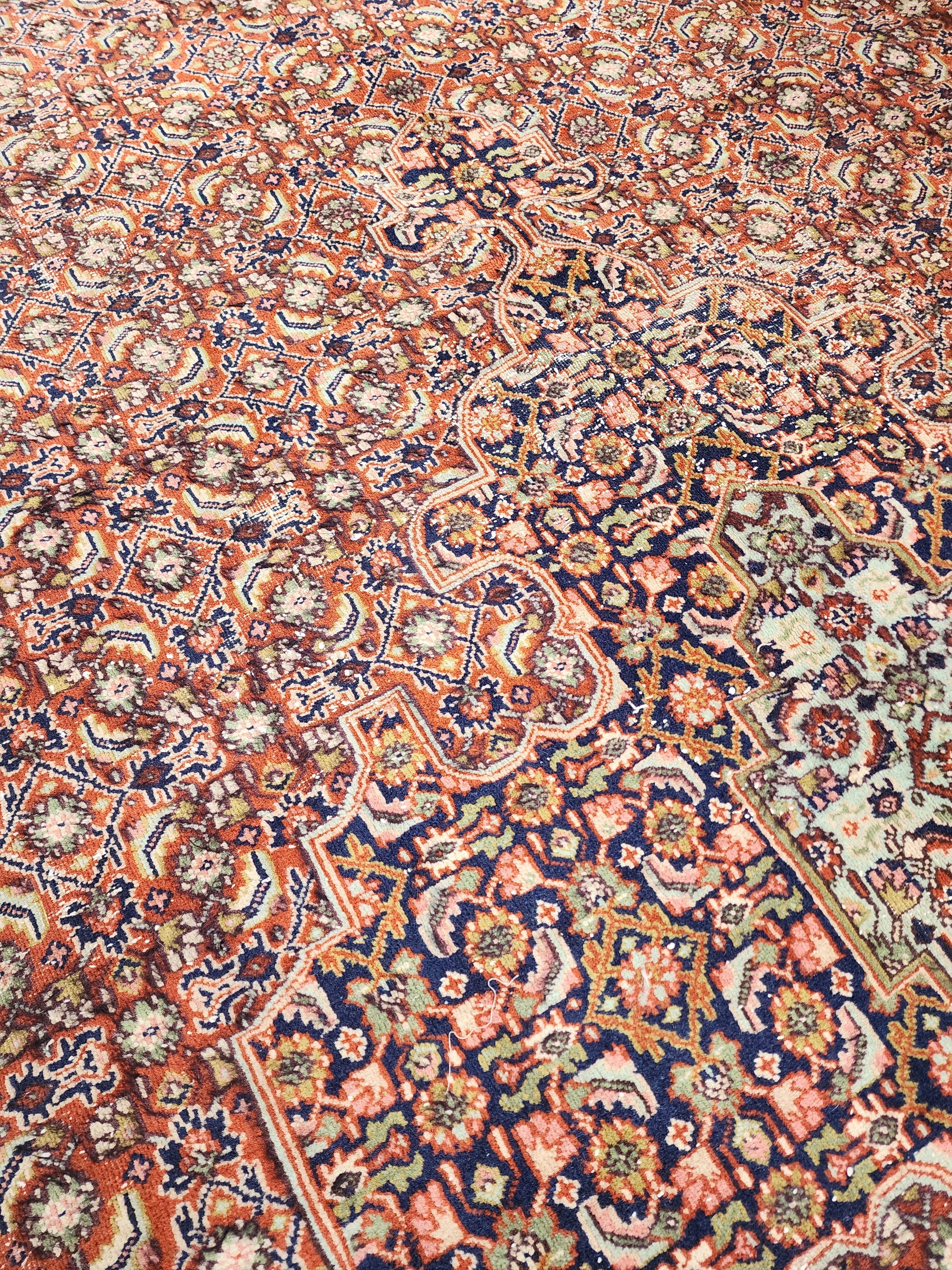 vintage Persian Area Rug — pattern close-up