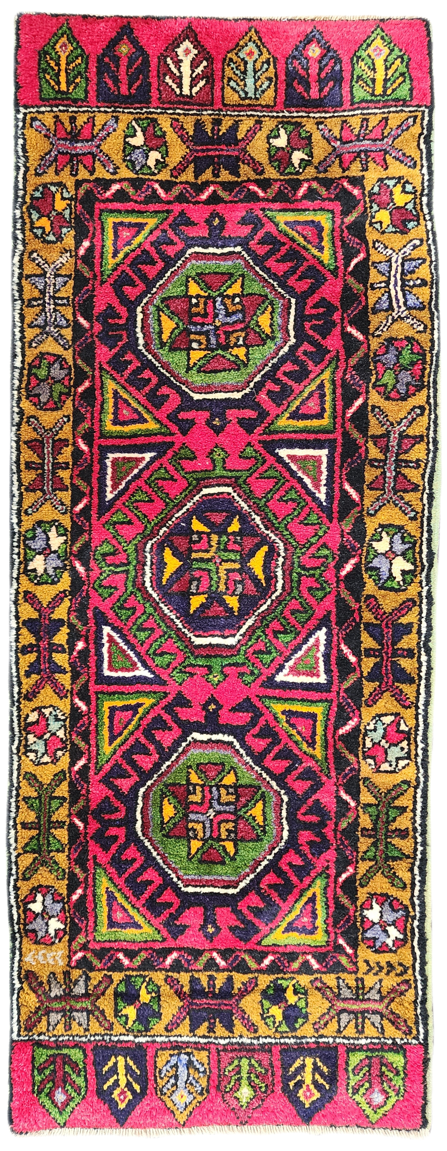 Kasse — Antique Oushak Wool Small Rug