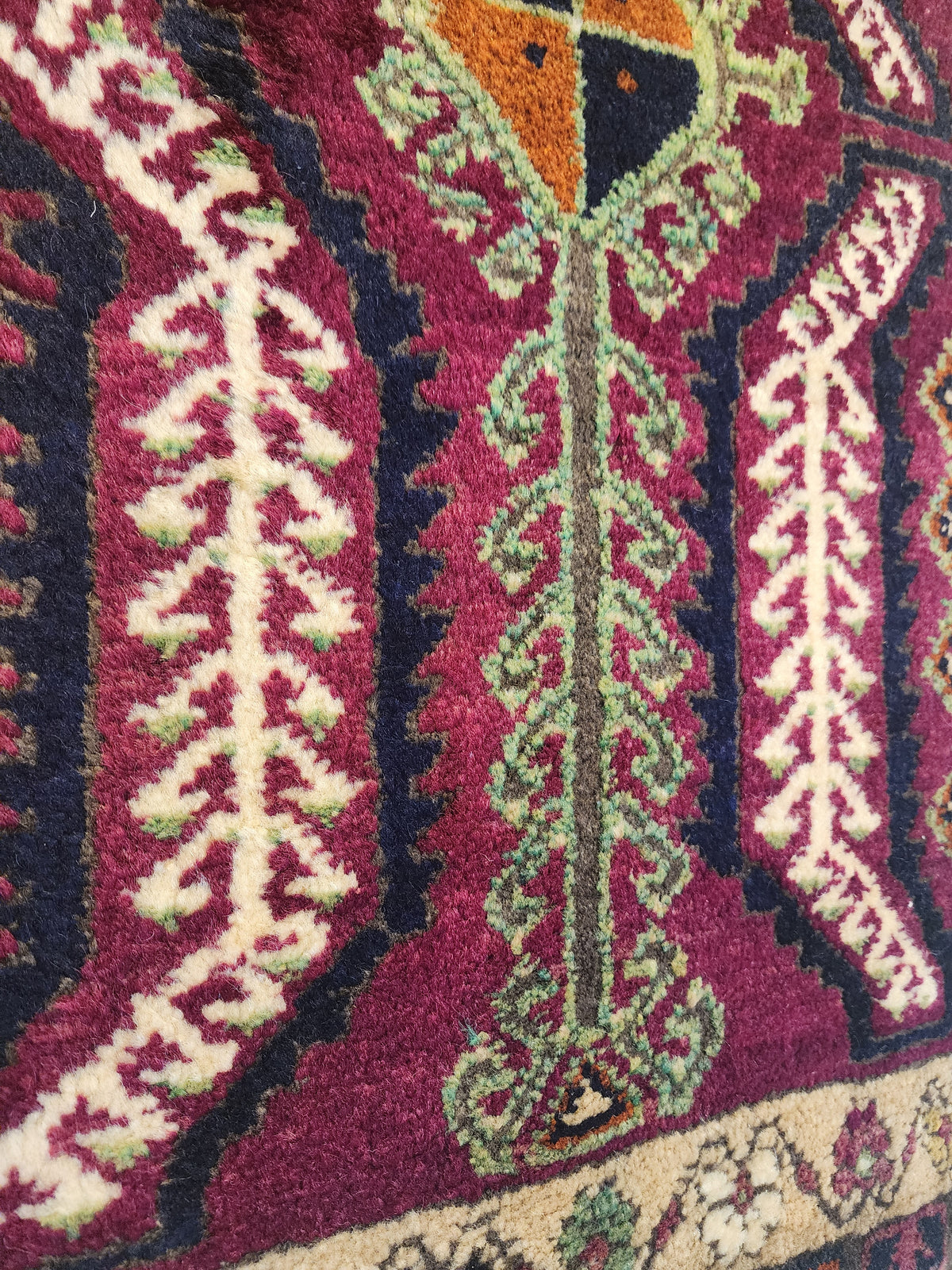 Antique Konya Karaman Rug - Circa 1900s Hand-Knotted Wool Accent Rug - Exceptional Preservation Anatolian Carpet — photo 7