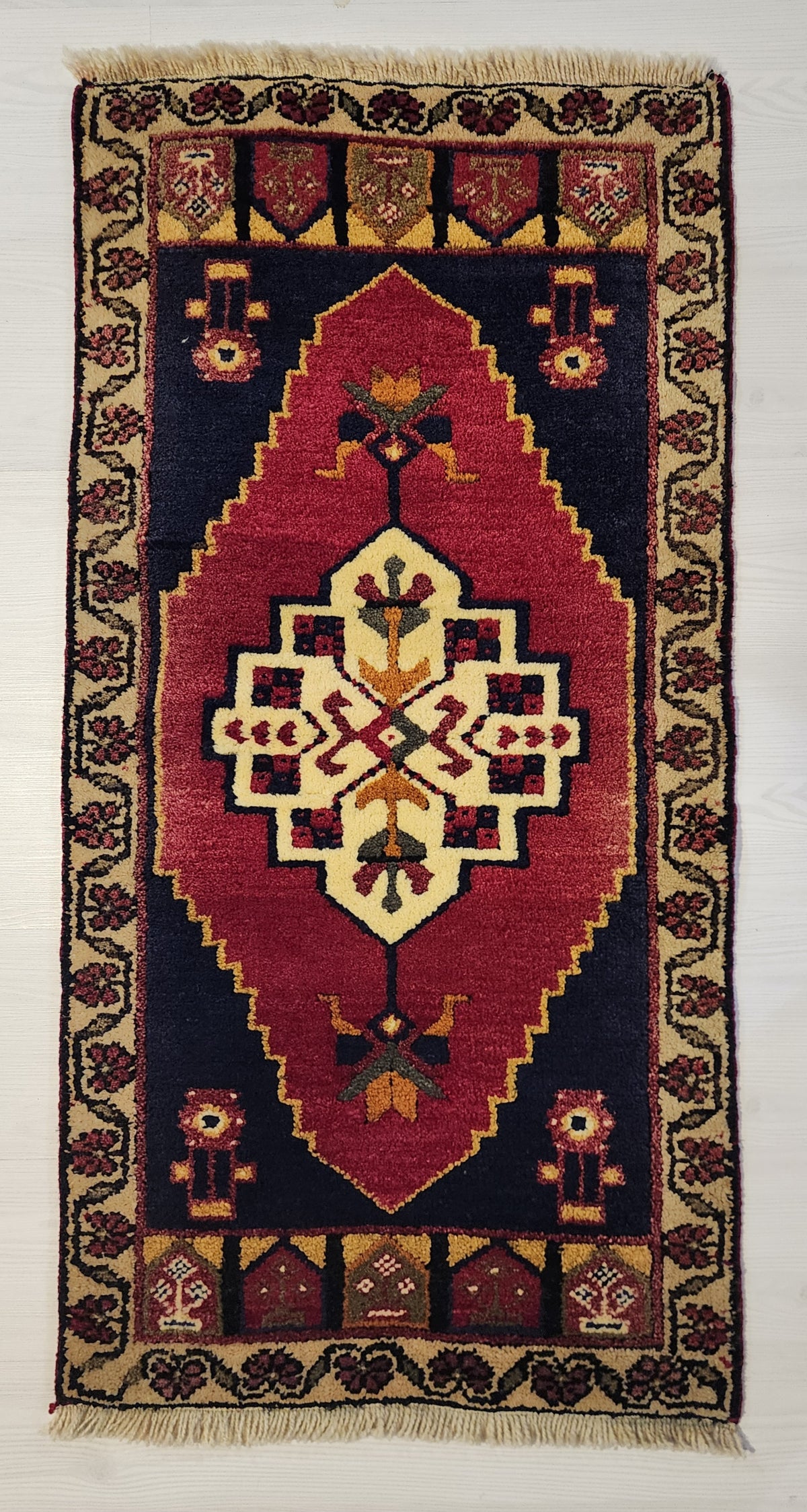 Sidymia — Antique Anatolian Wool Small Rug