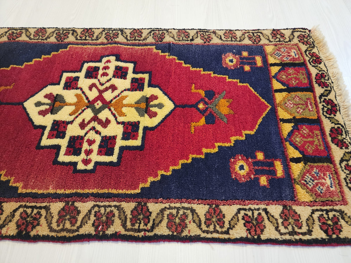 Sidymia — Antique Anatolian Wool Small Rug