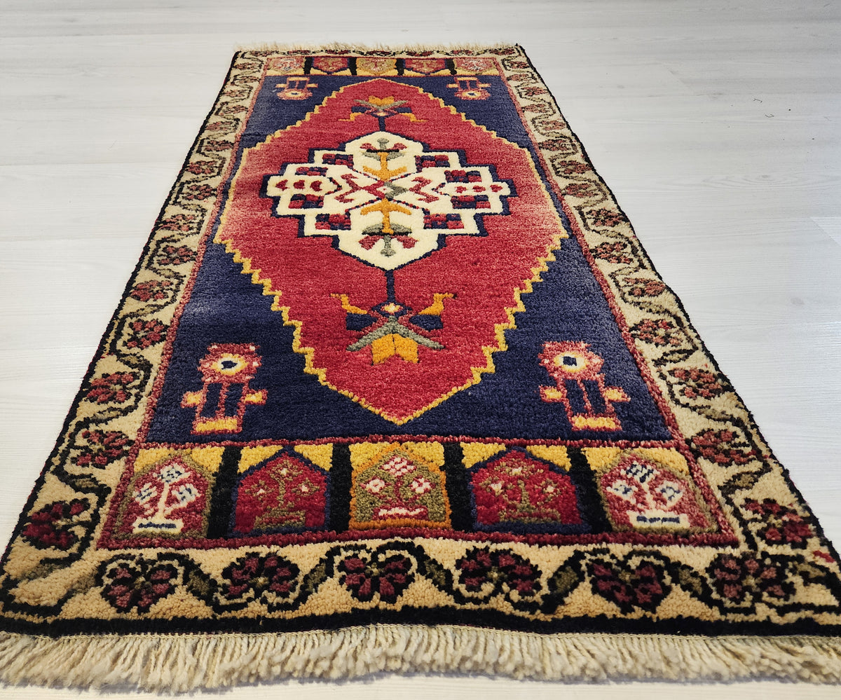 Sidymia — Antique Anatolian Wool Small Rug