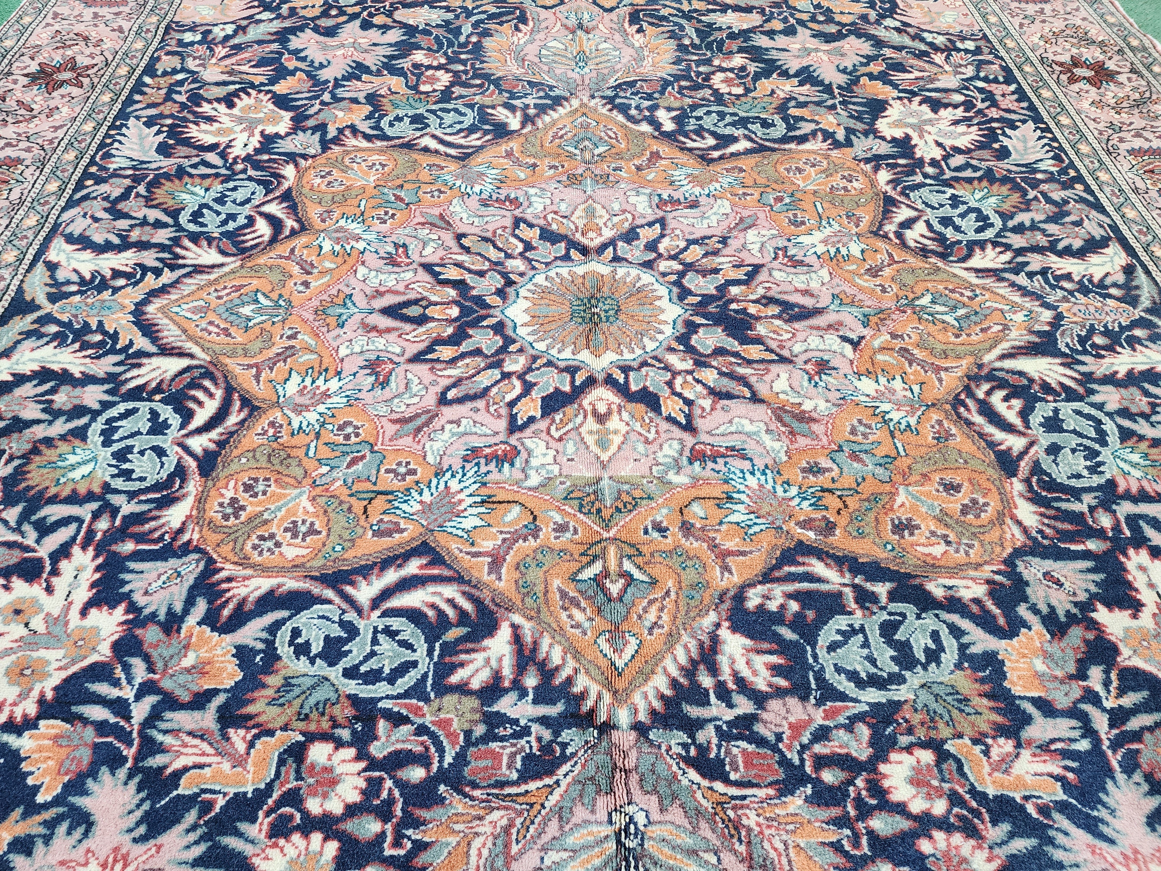 vintage Kayseri Wool Large Area Rug — detail texture