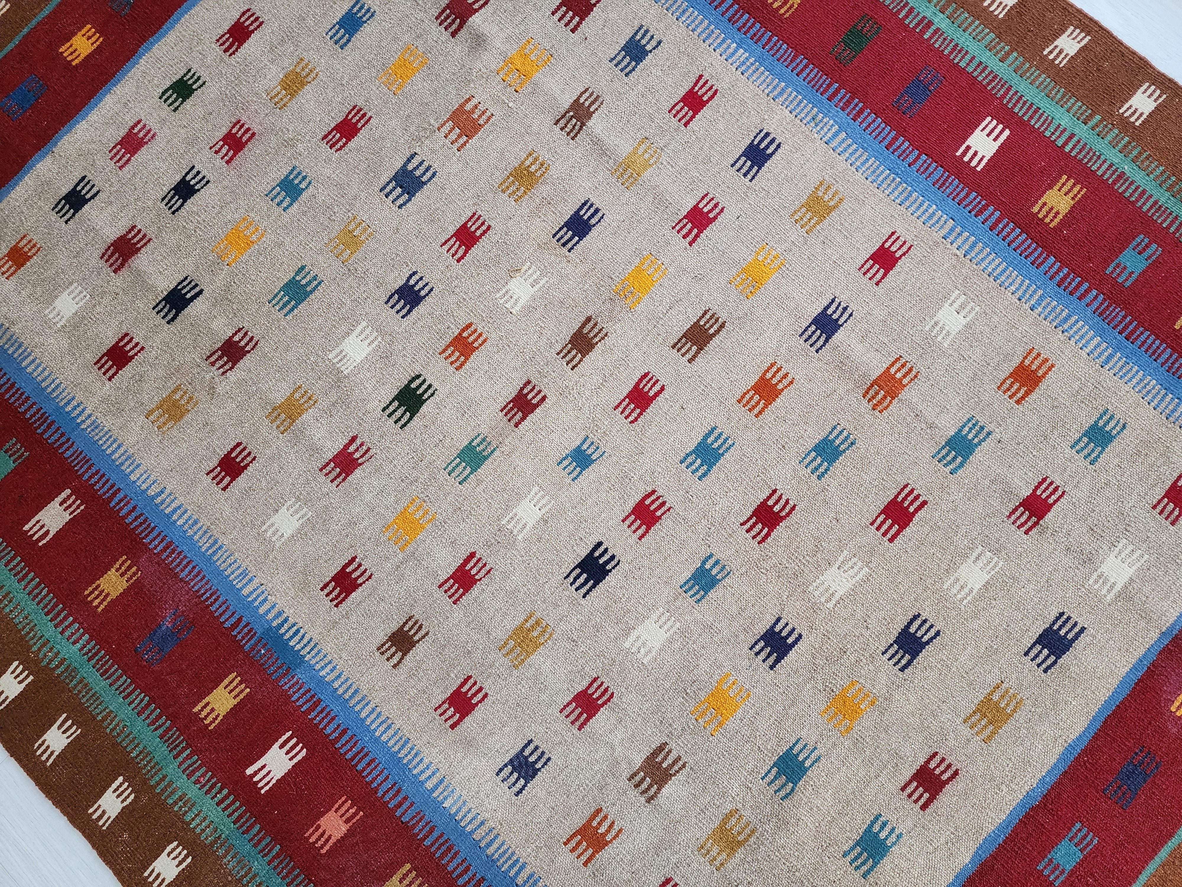 vintage Konya Wool Runner Rug — in setting