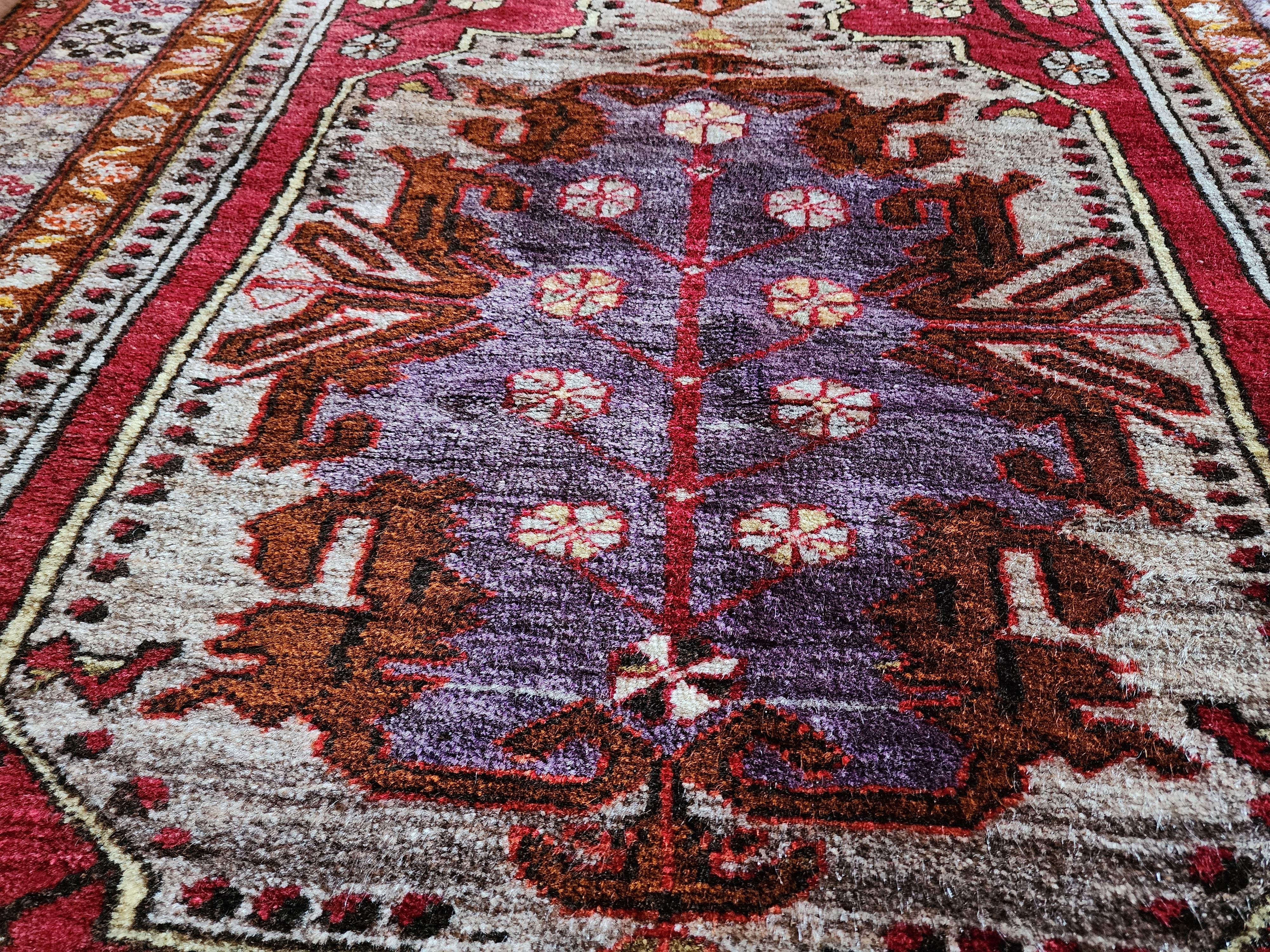 vintage Konya Wool Small Rug — in setting