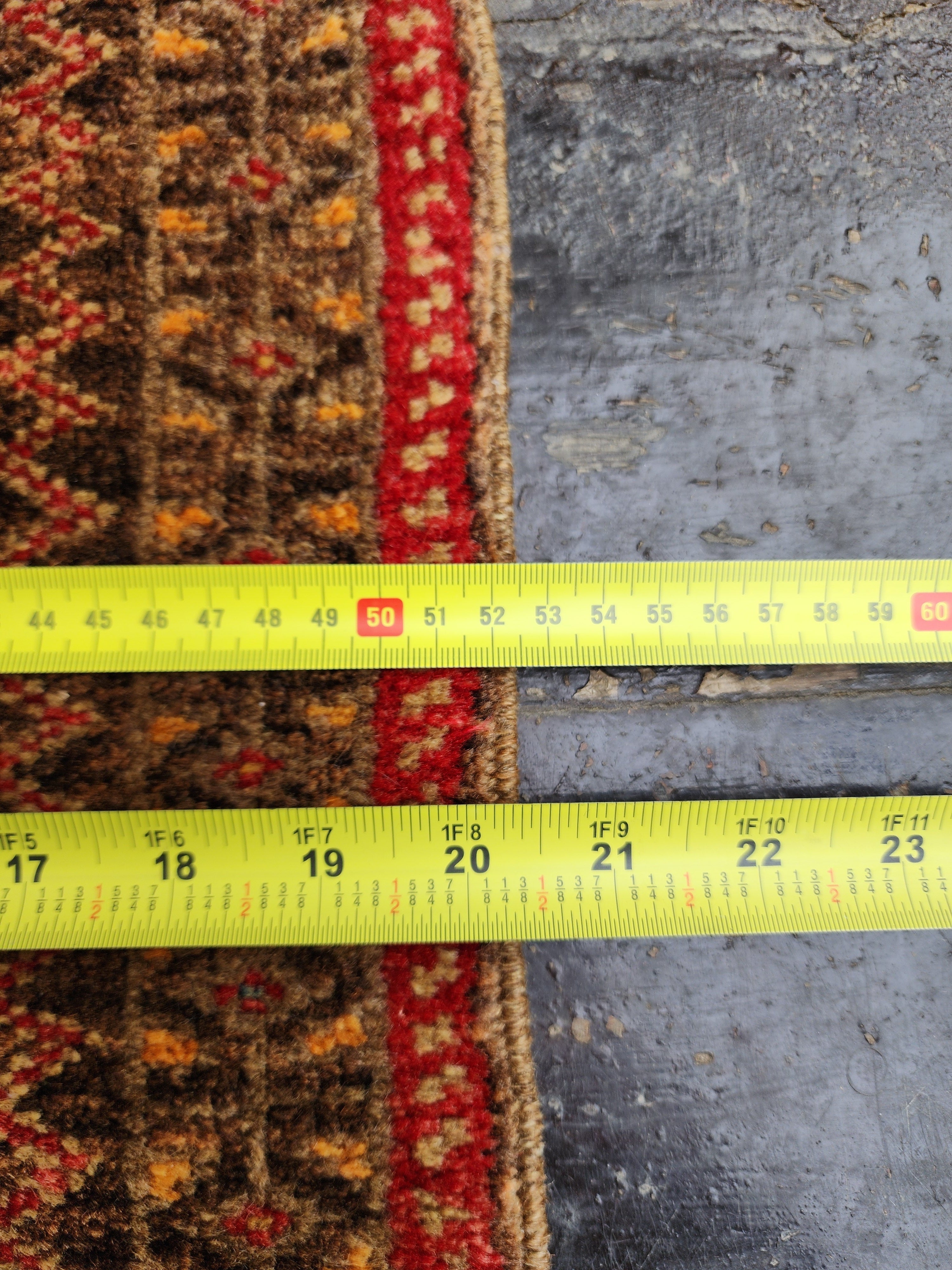 vintage Sivas Small Rug — pile detail
