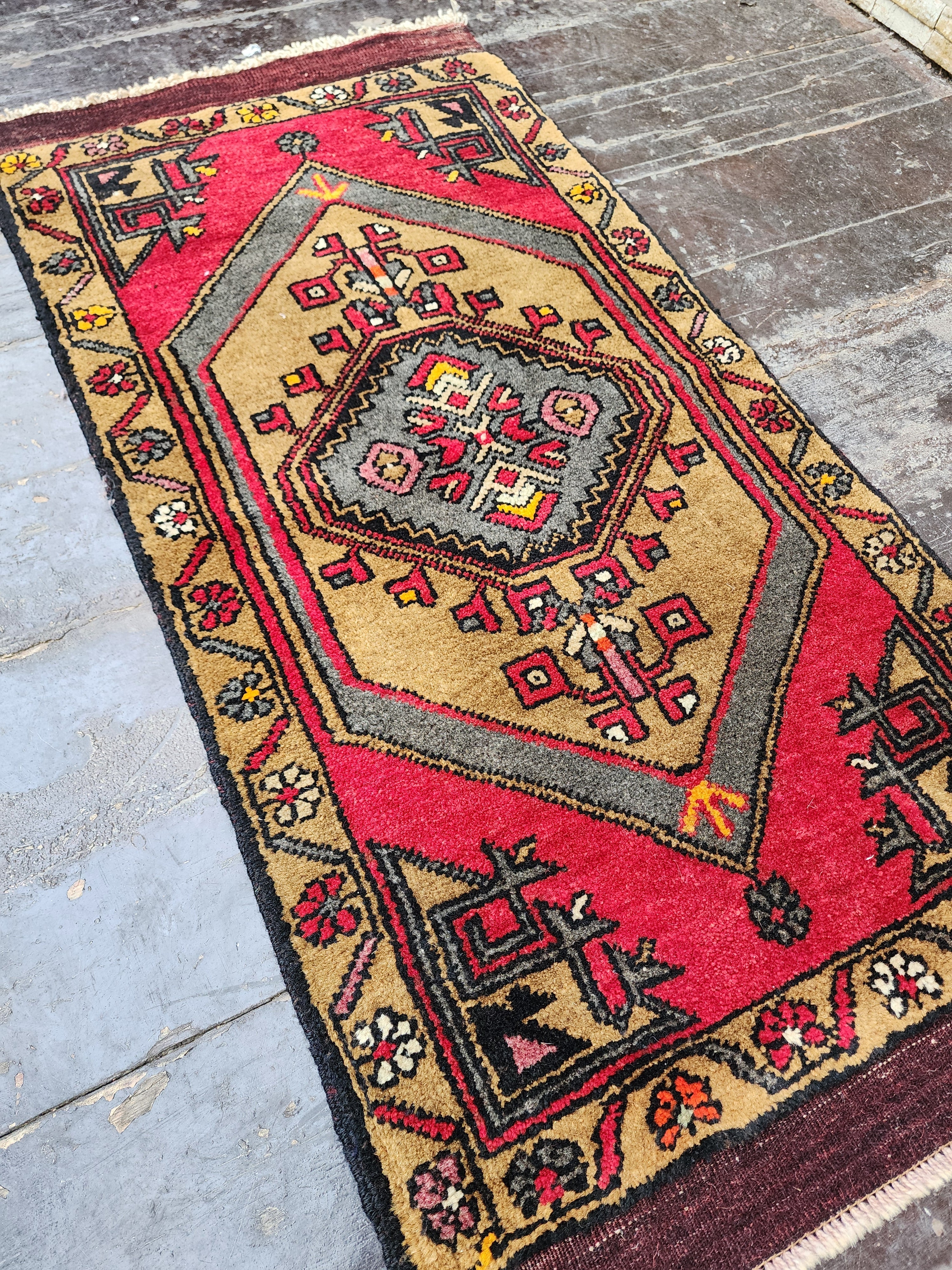 vintage Kayseri Small Rug — back view