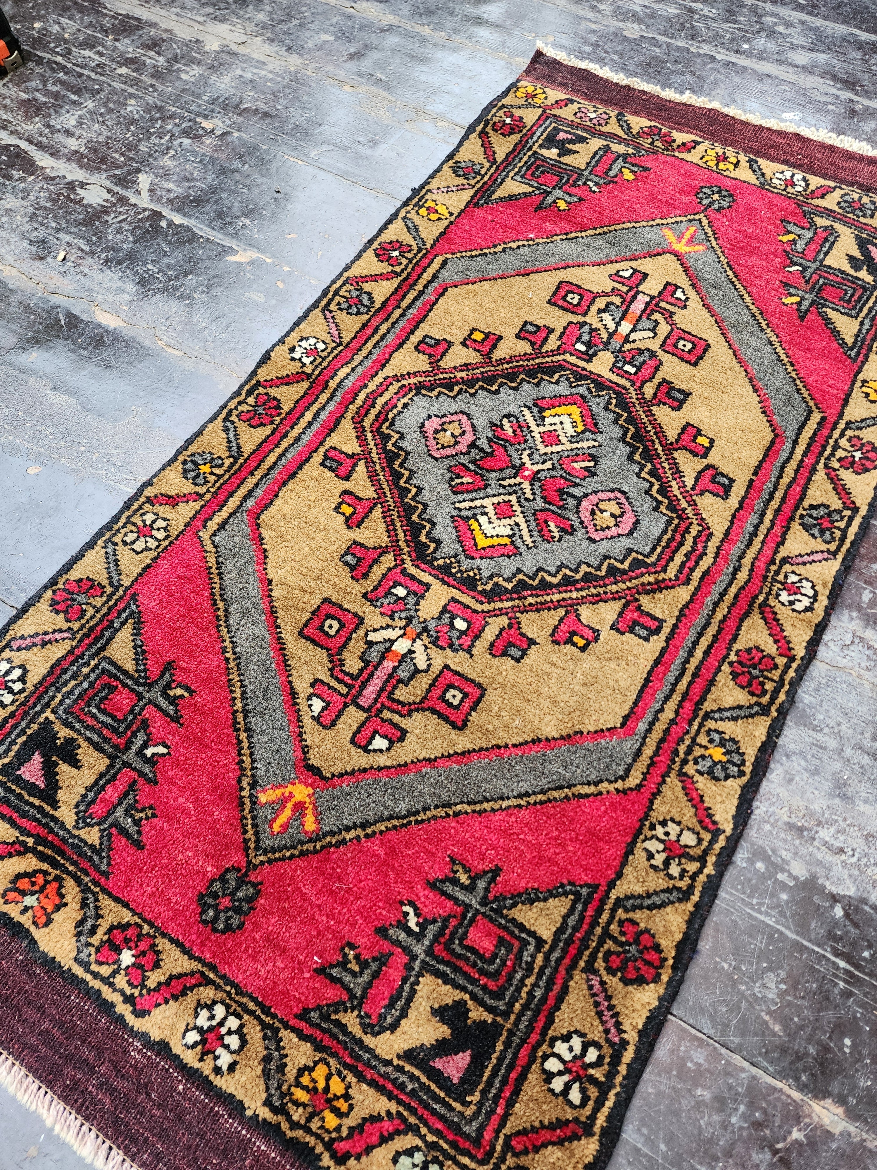 vintage Kayseri Small Rug — pattern close-up