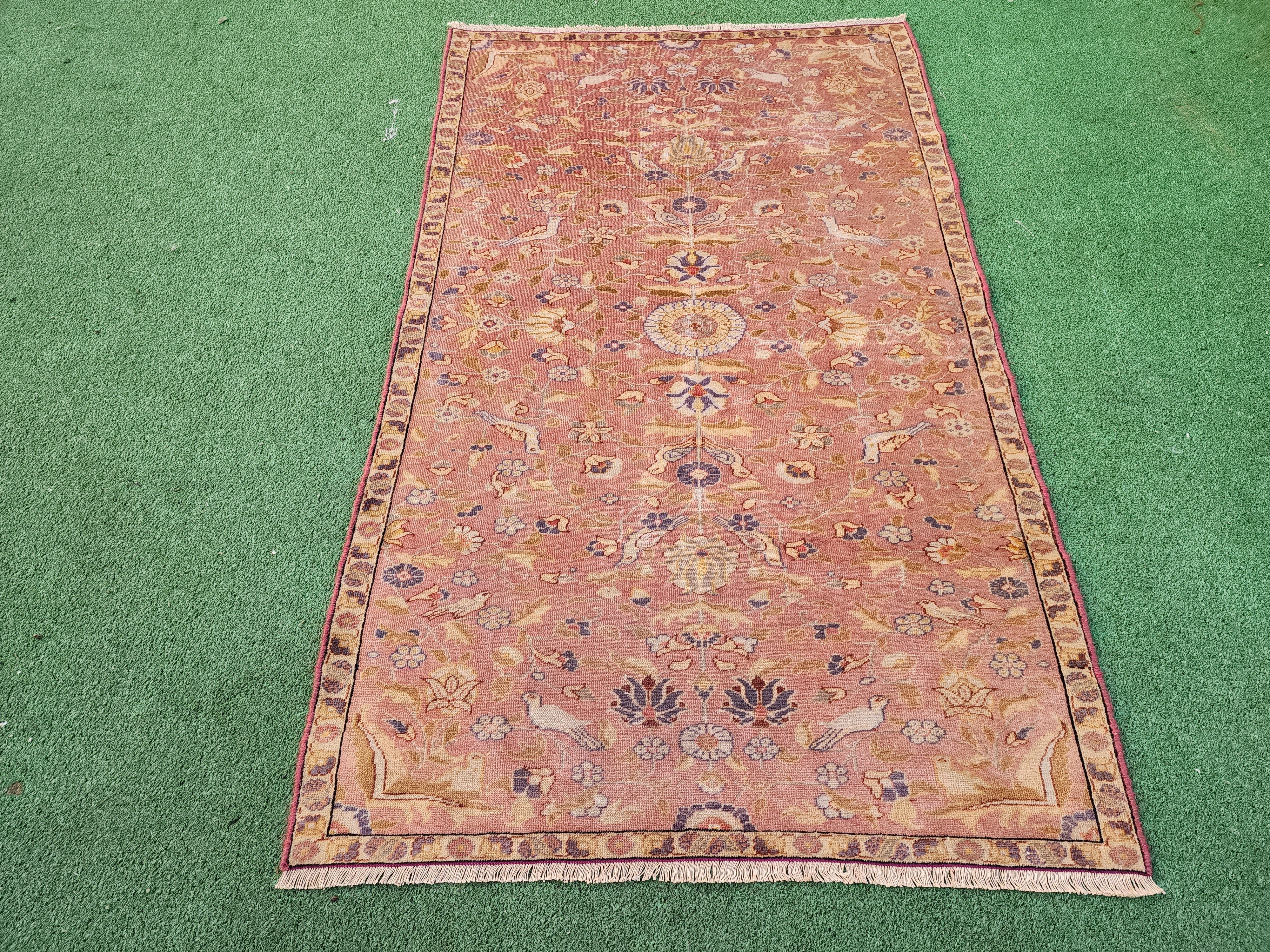 antique Kayseri Small Rug — detail texture