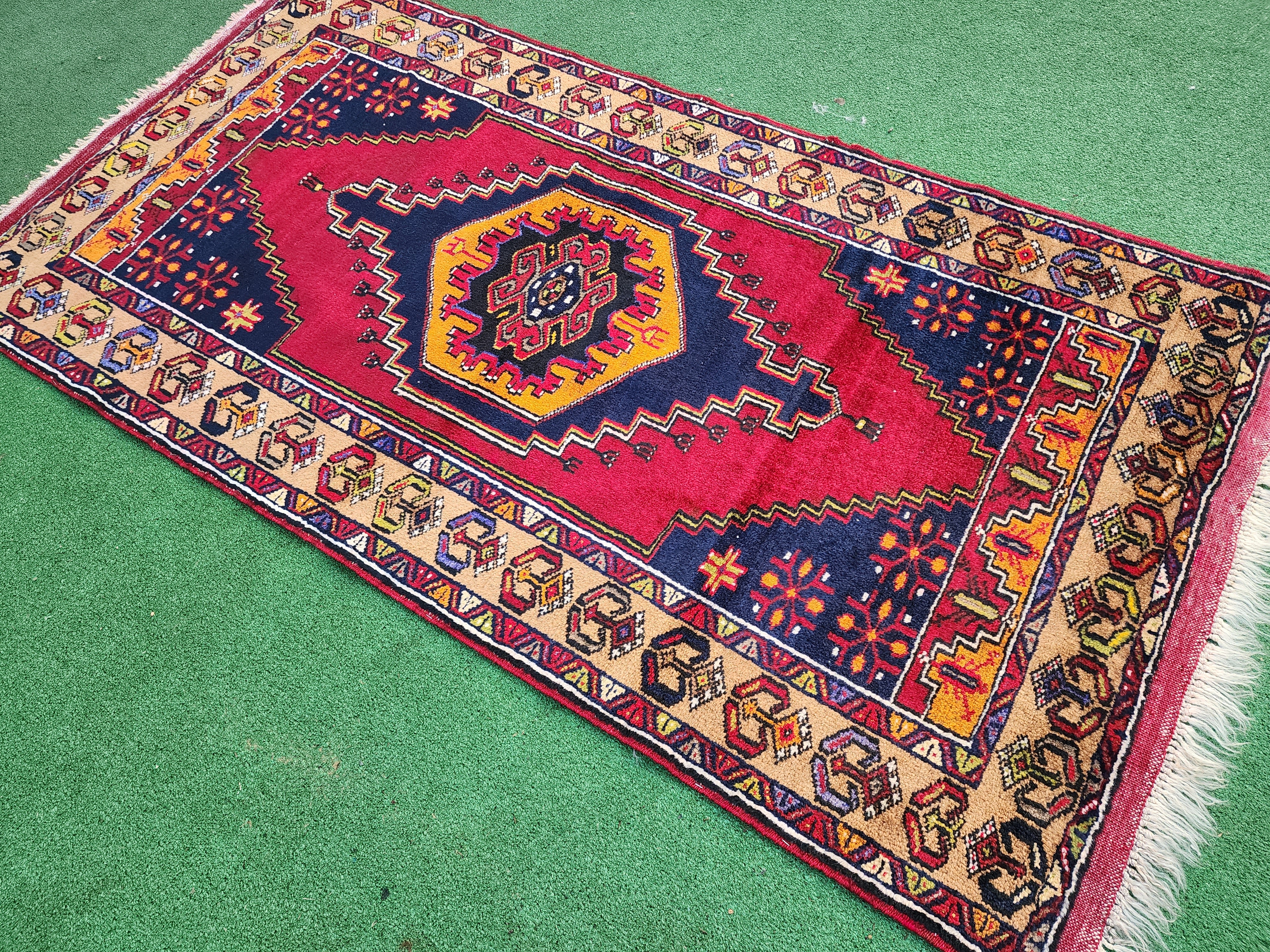 Alfombra tribal turca Yahyalı 6'6''x3'3'' pies