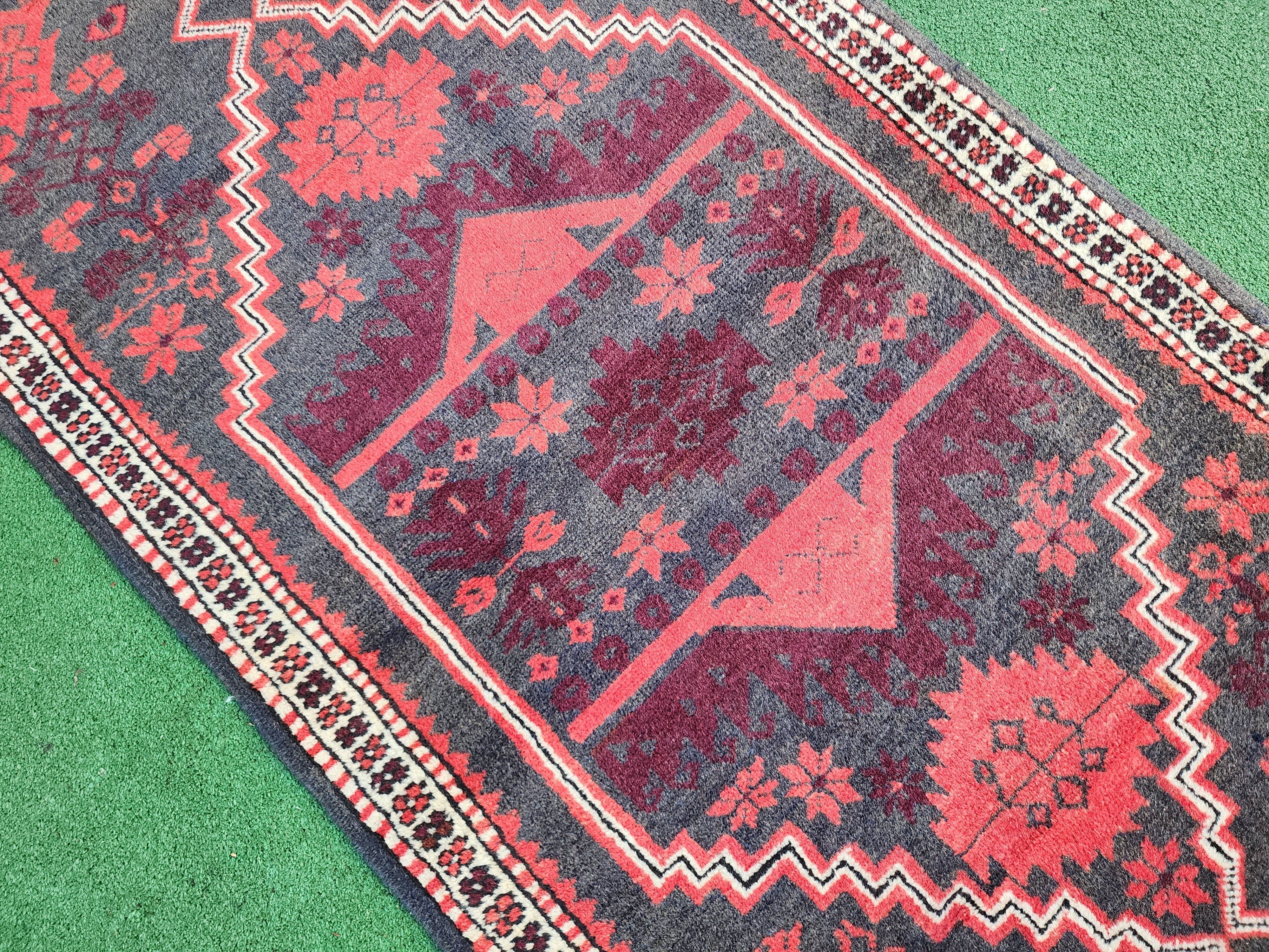 vintage Anatolian Wool Small Rug — in setting