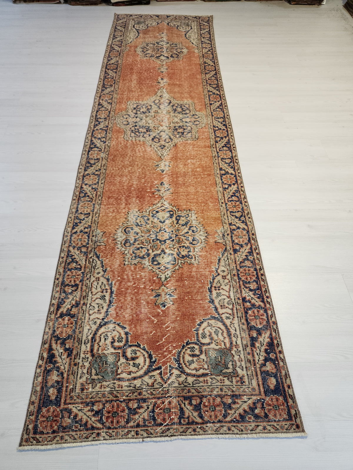 Hand-Knotted Turkish Wool Runner — photo 3