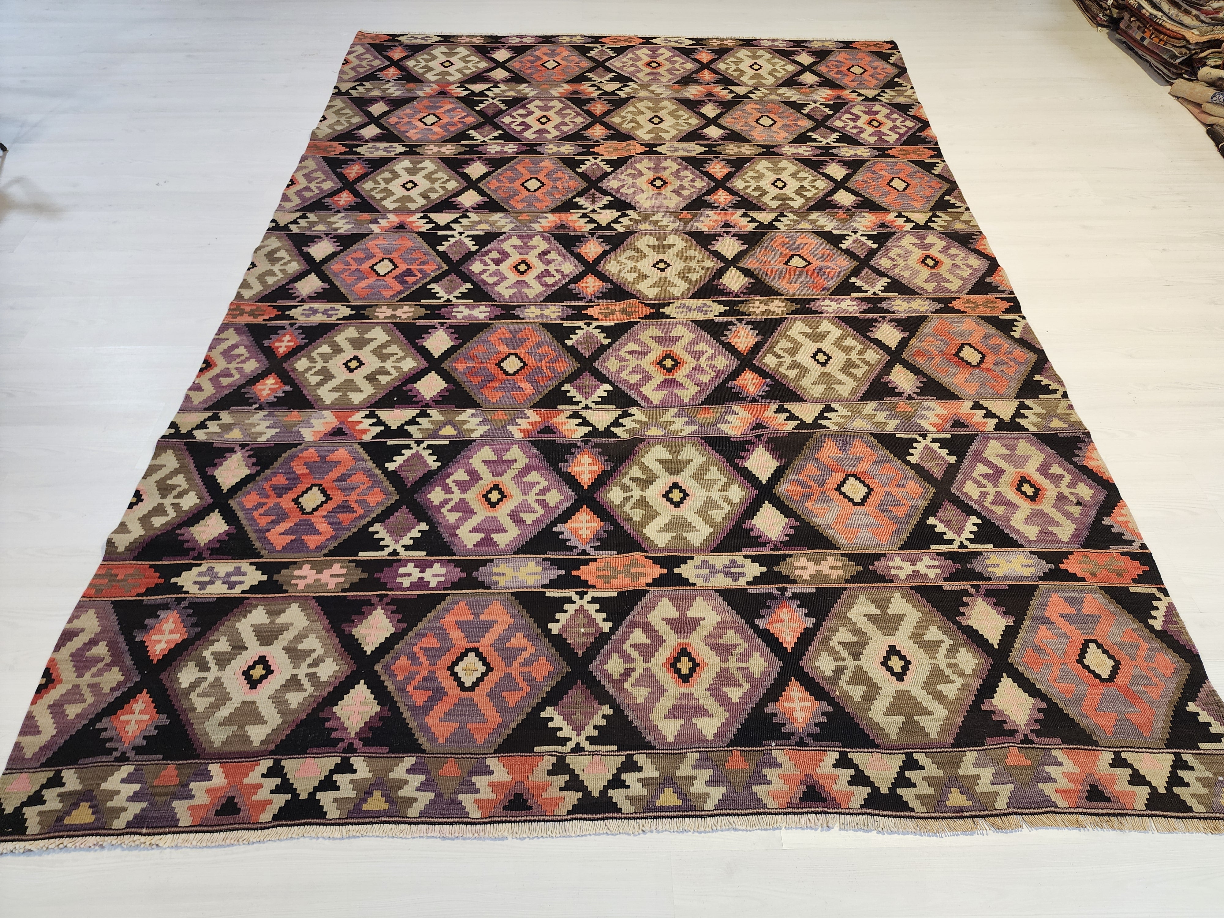 Rhoia — Antique Cicim Wool Large Area Rug