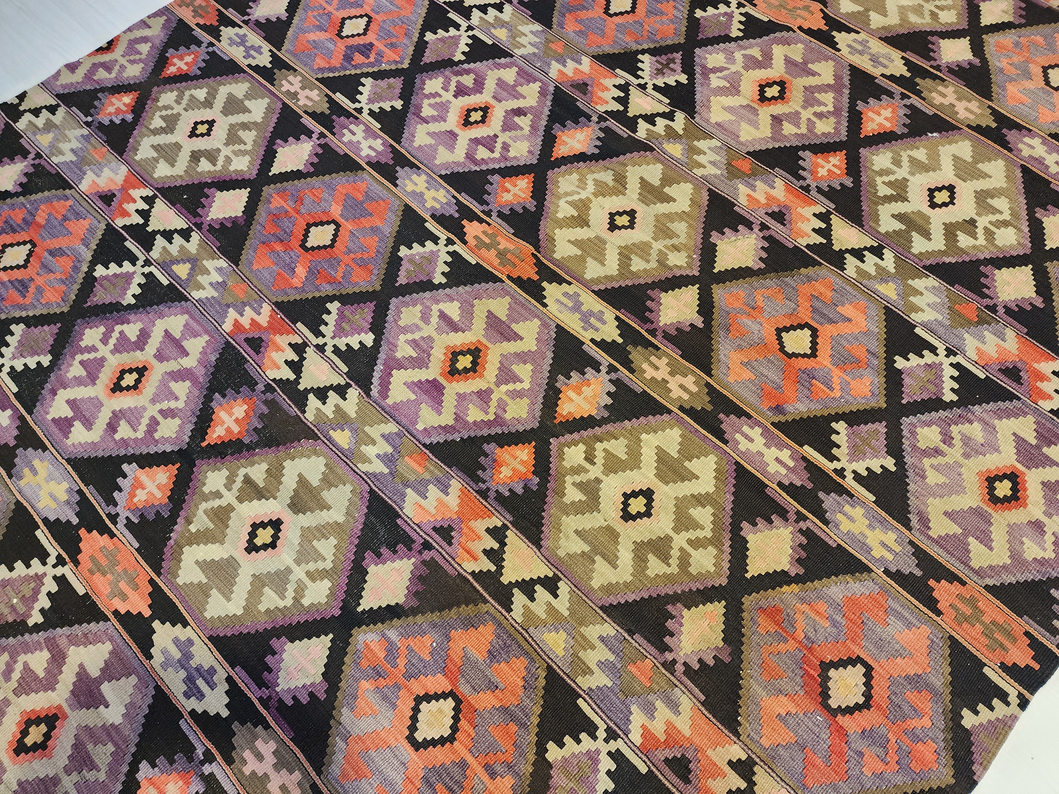 Rhoia — Antique Cicim Wool Large Area Rug