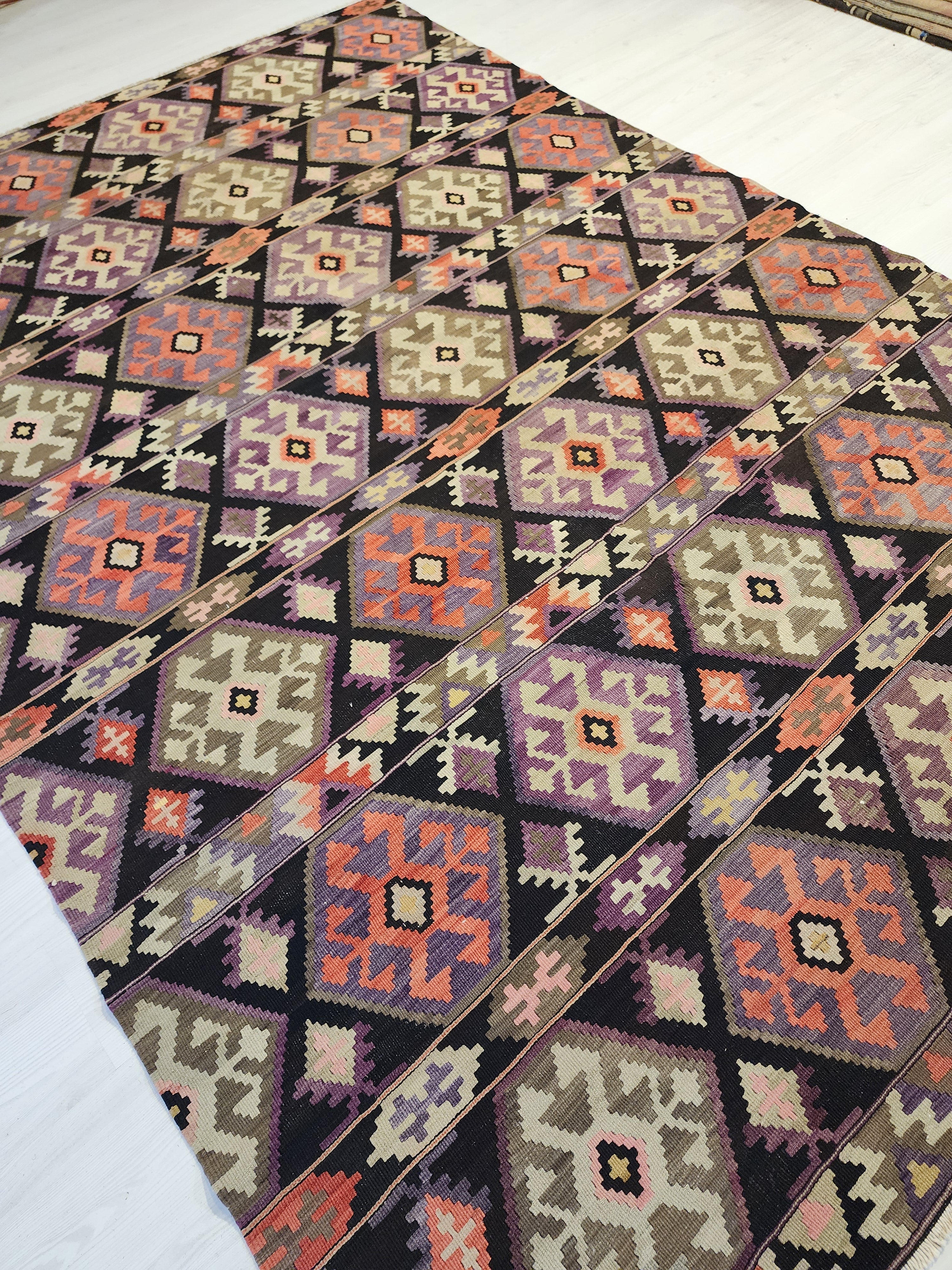 Rhoia — Antique Cicim Wool Large Area Rug