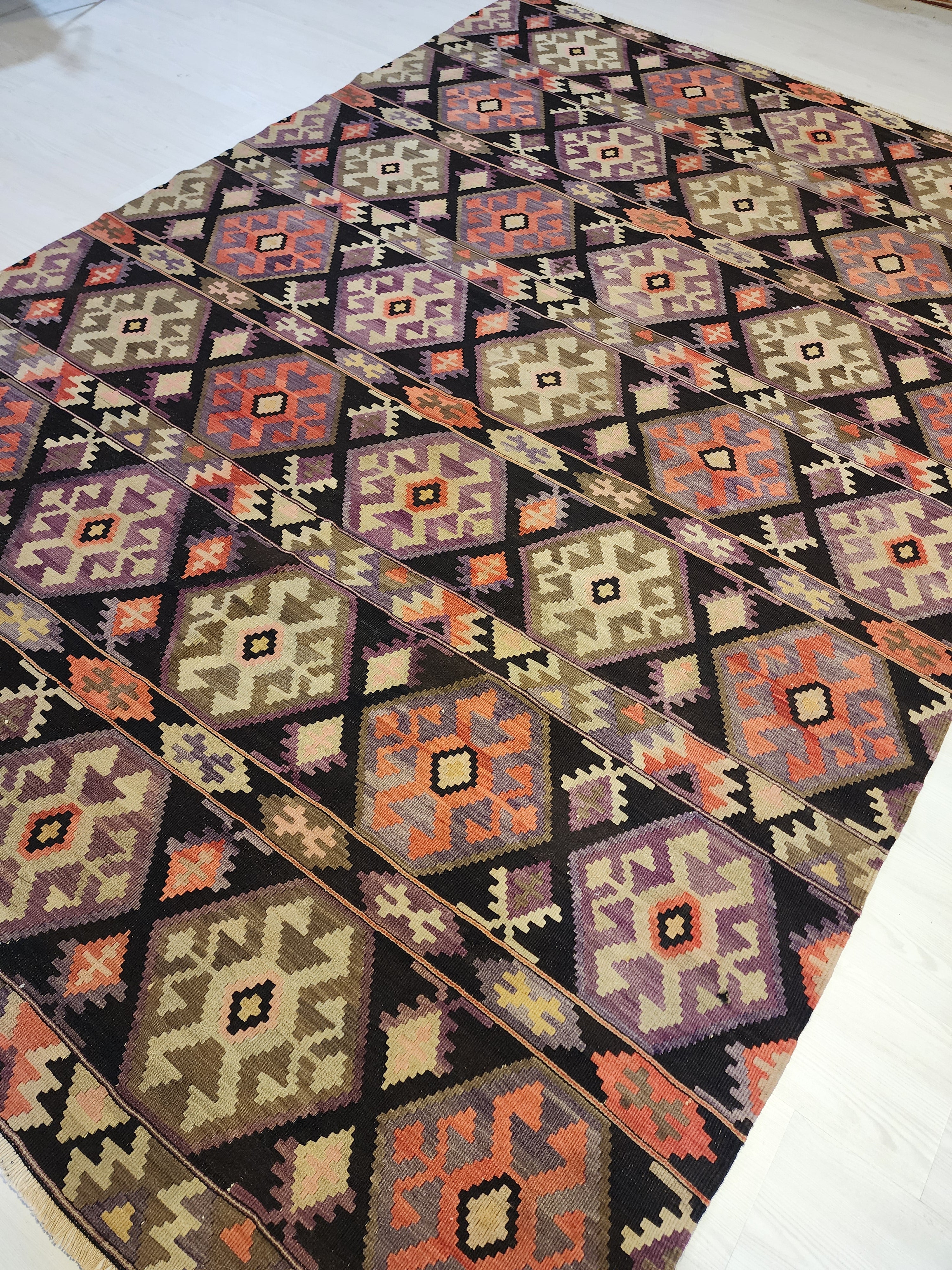 Rhoia — Antique Cicim Wool Large Area Rug