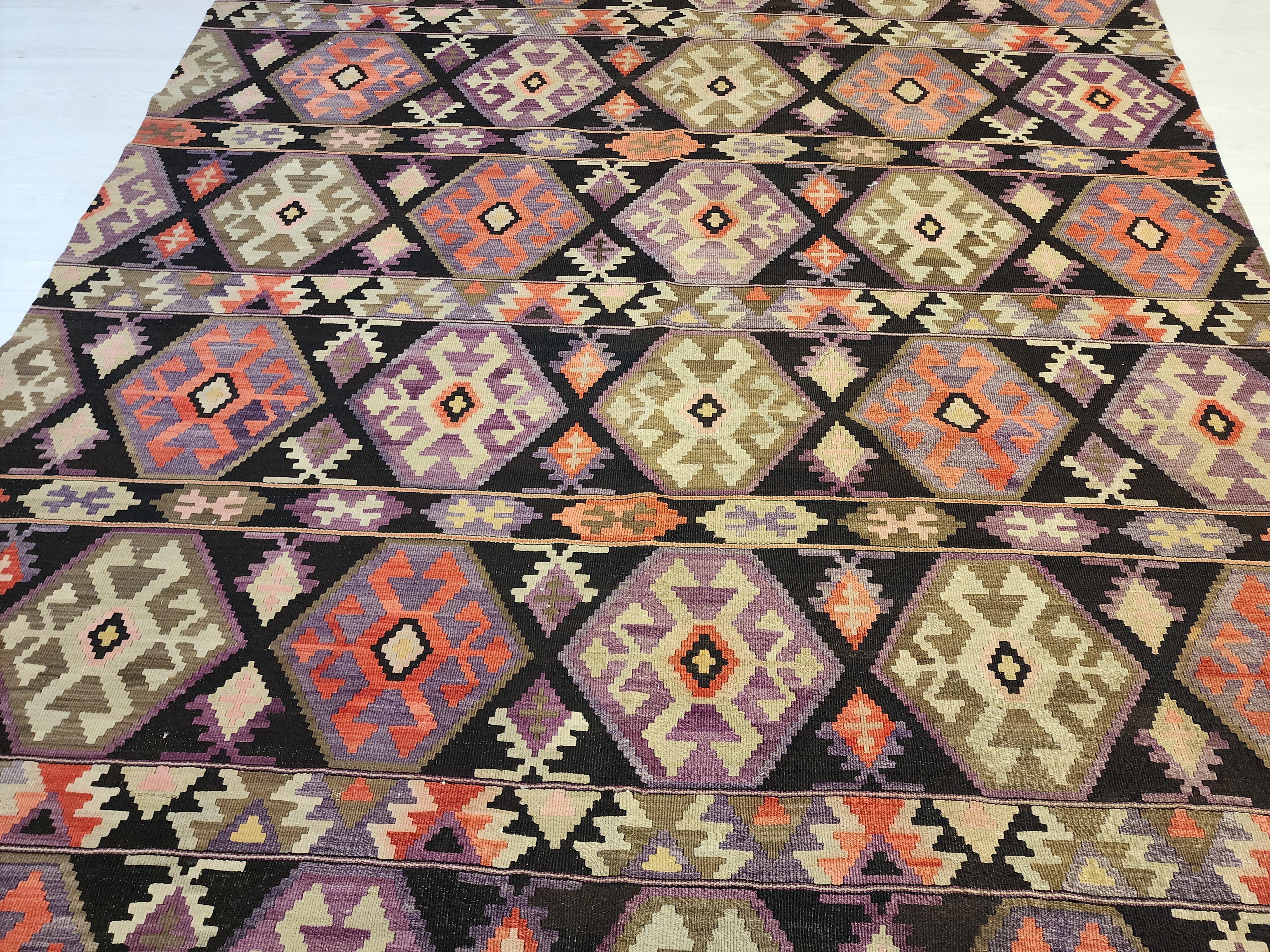 Rhoia — Antique Cicim Wool Large Area Rug