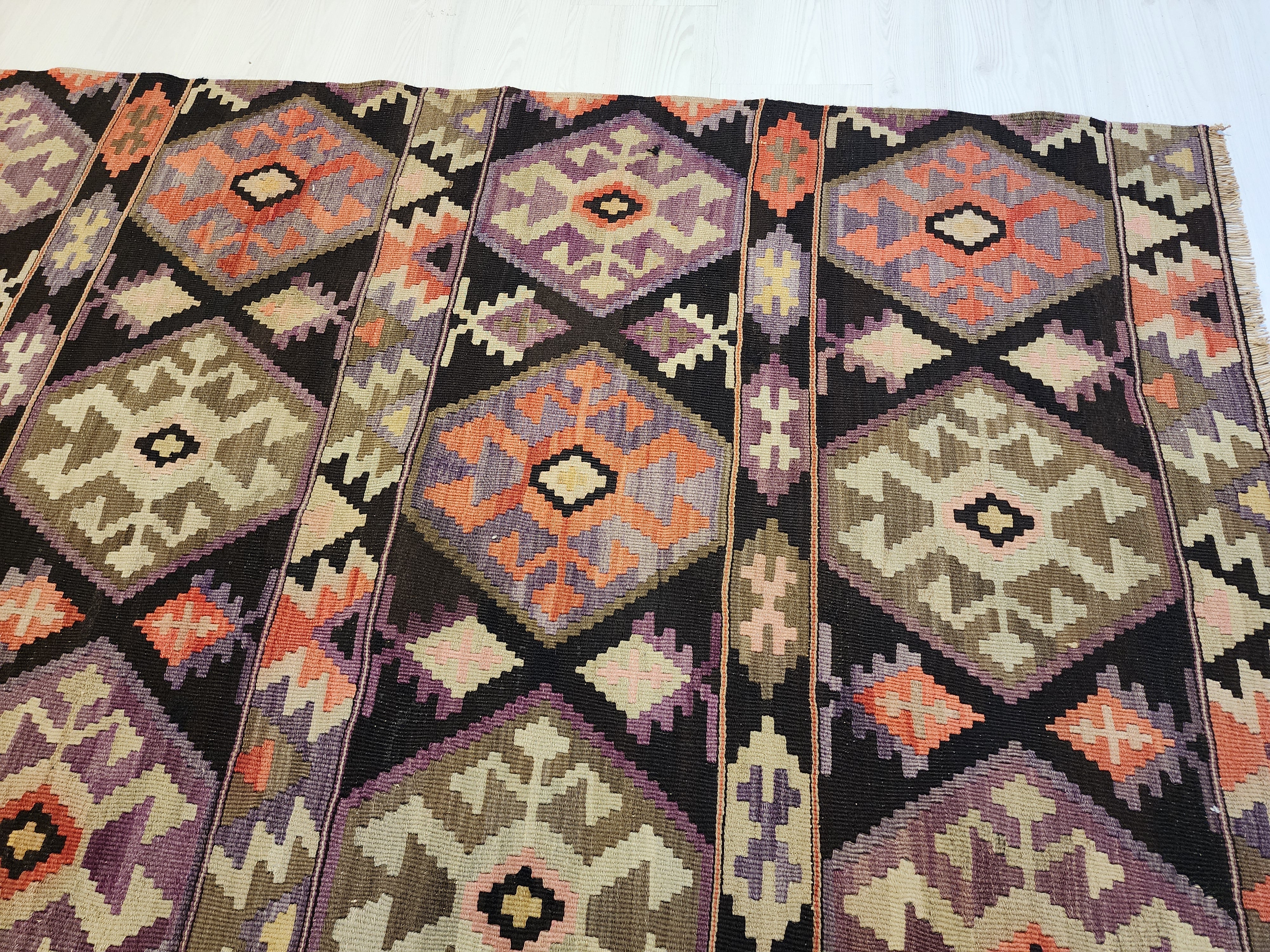 Rhoia — Antique Cicim Wool Large Area Rug