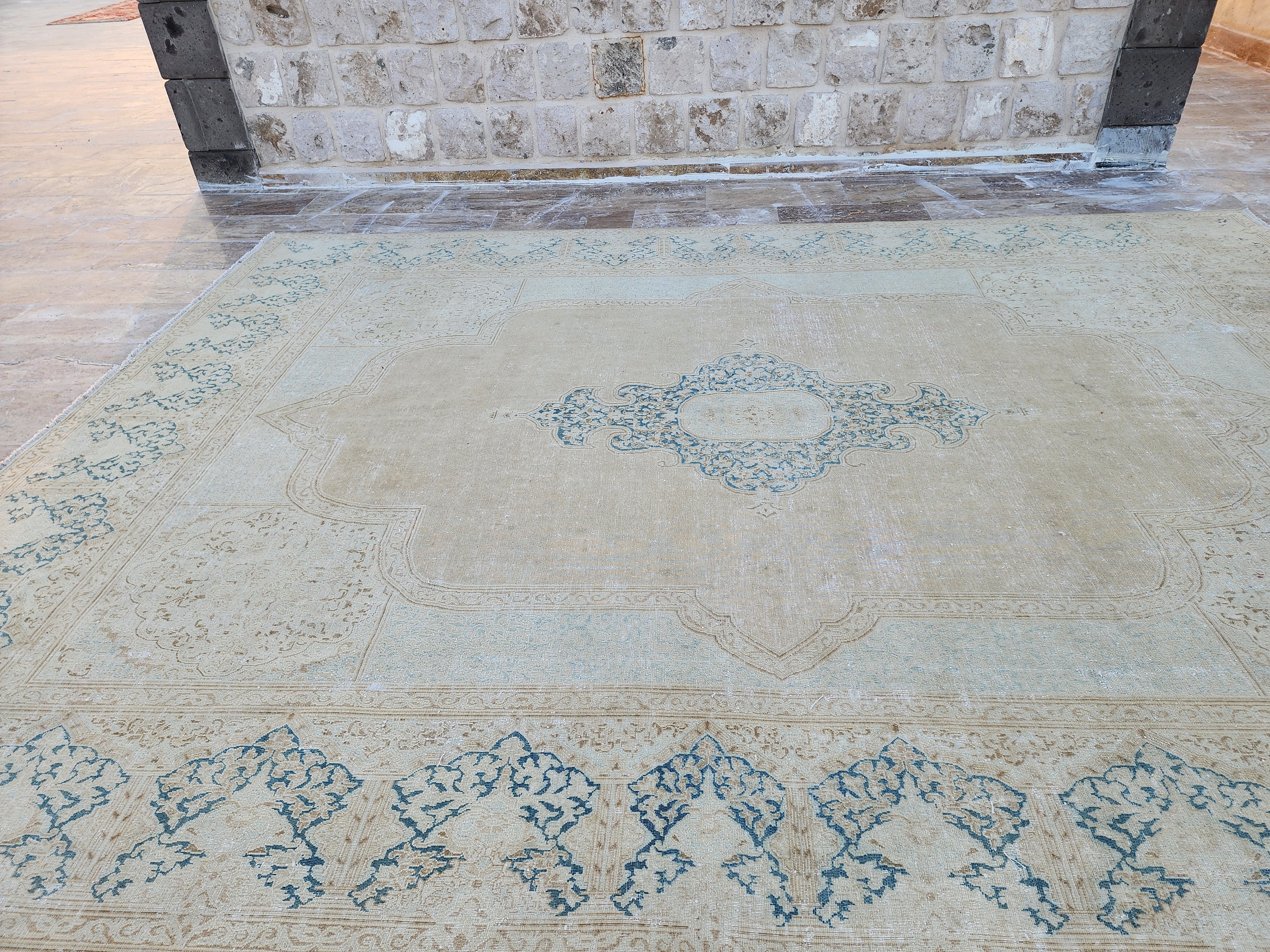 vintage Persian Large Area Rug — in setting