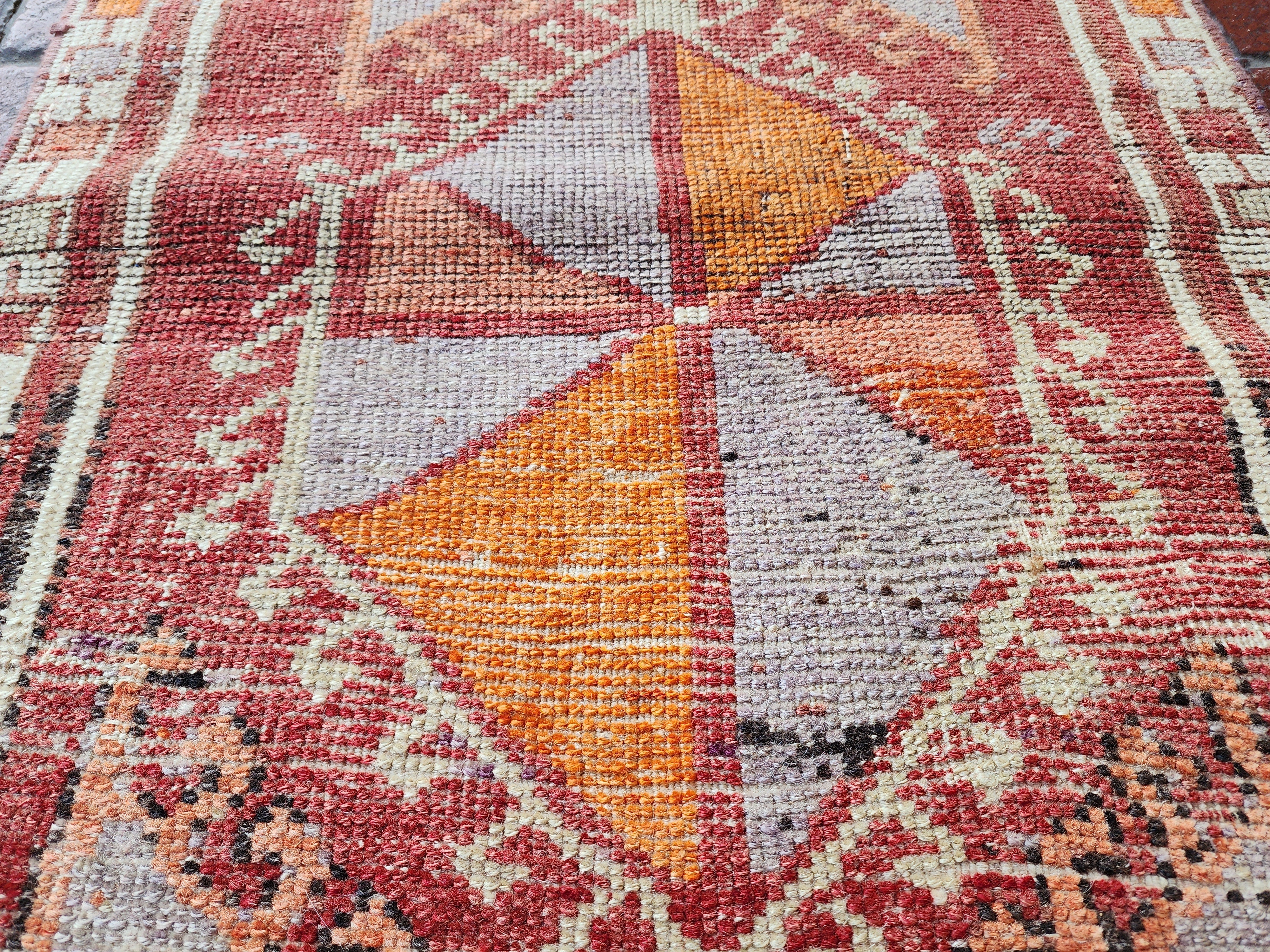 vintage Turkish Wool Area Rug — in setting
