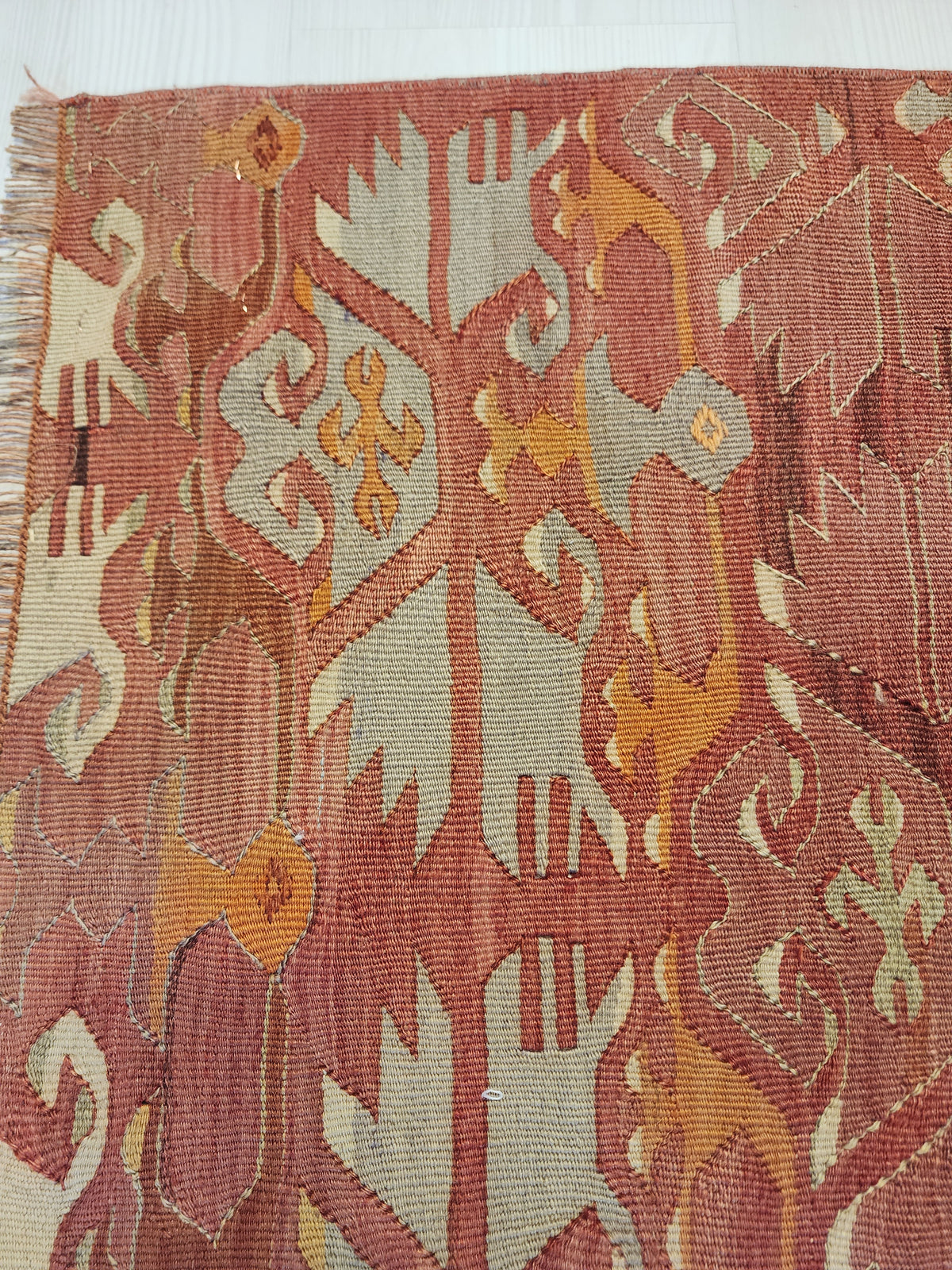 Authentic Vintage Afyon Kilim Runner — photo 6