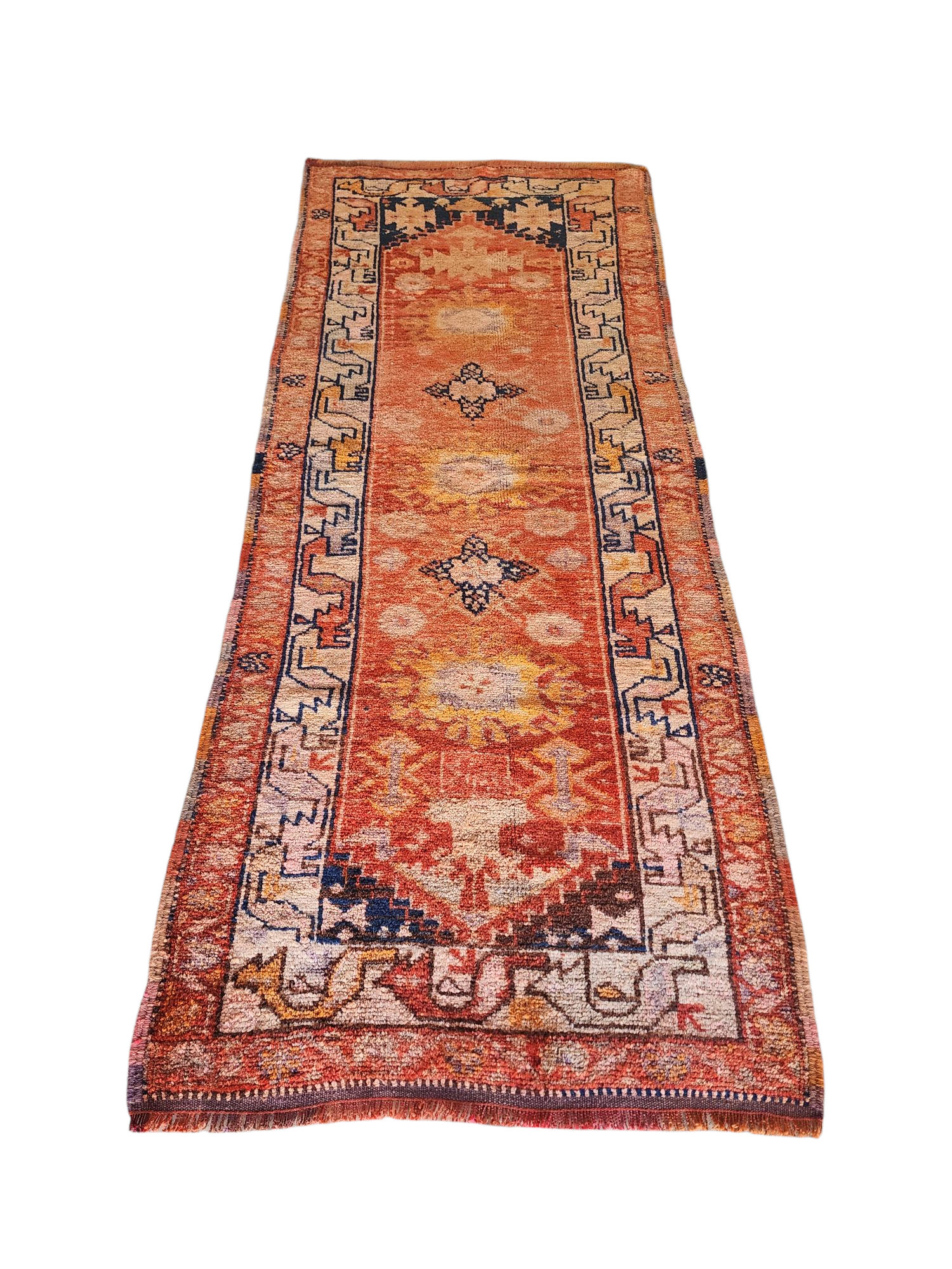 Mihrimah — Vintage Tribal Wool Runner Rug