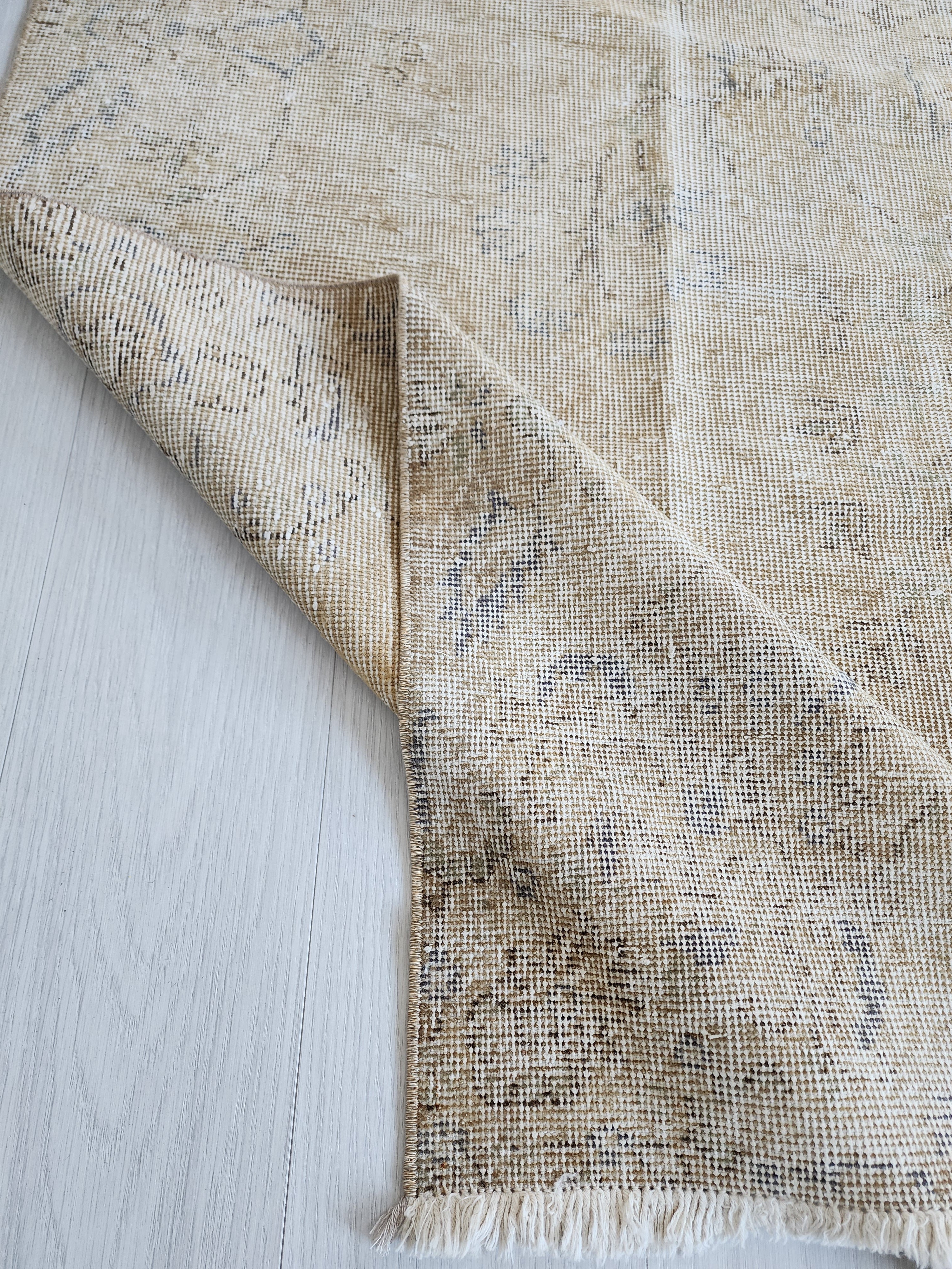 vintage Anatolian Large Area Rug — back view