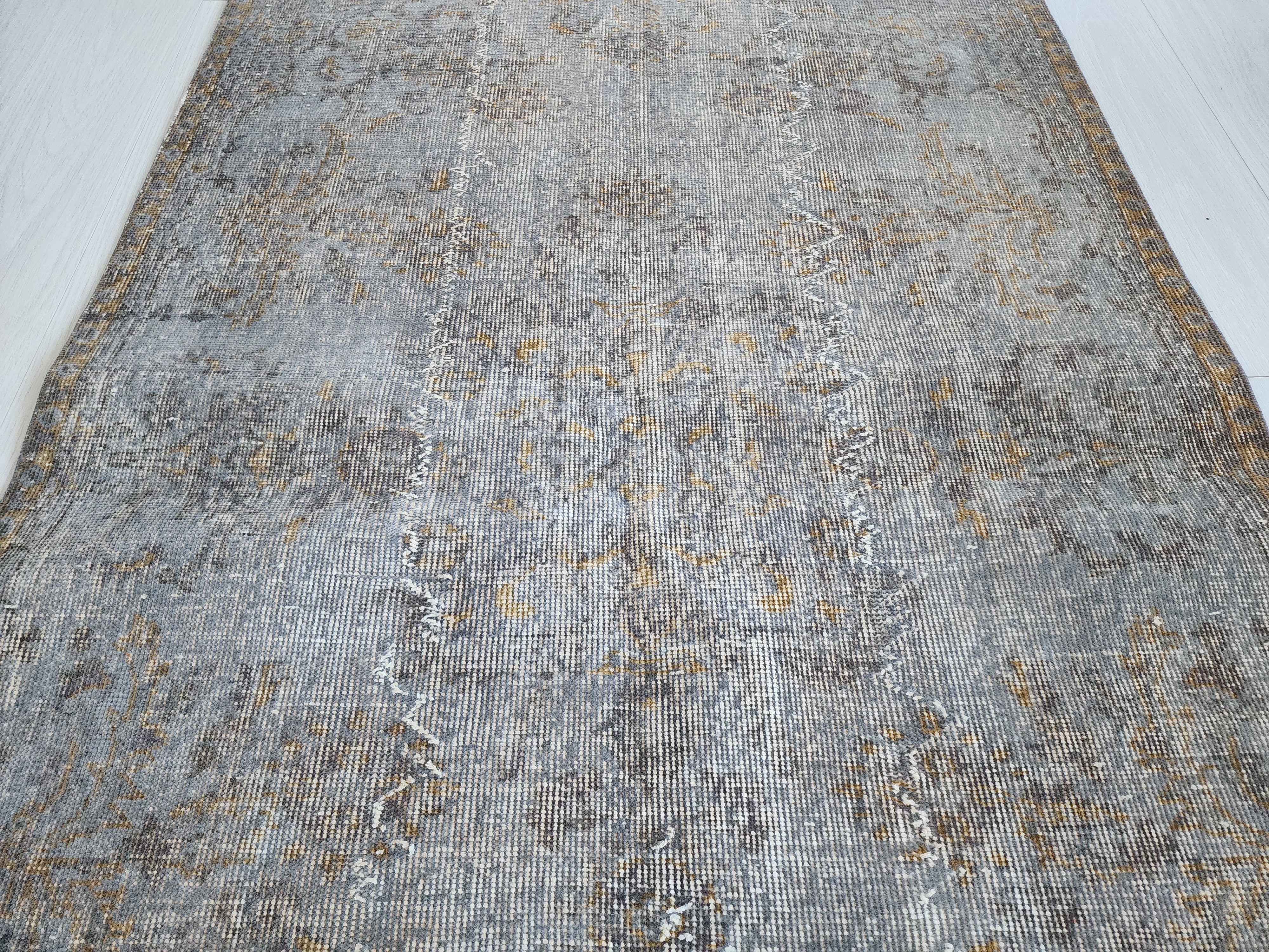 vintage Anatolian Wool Small Rug — in setting