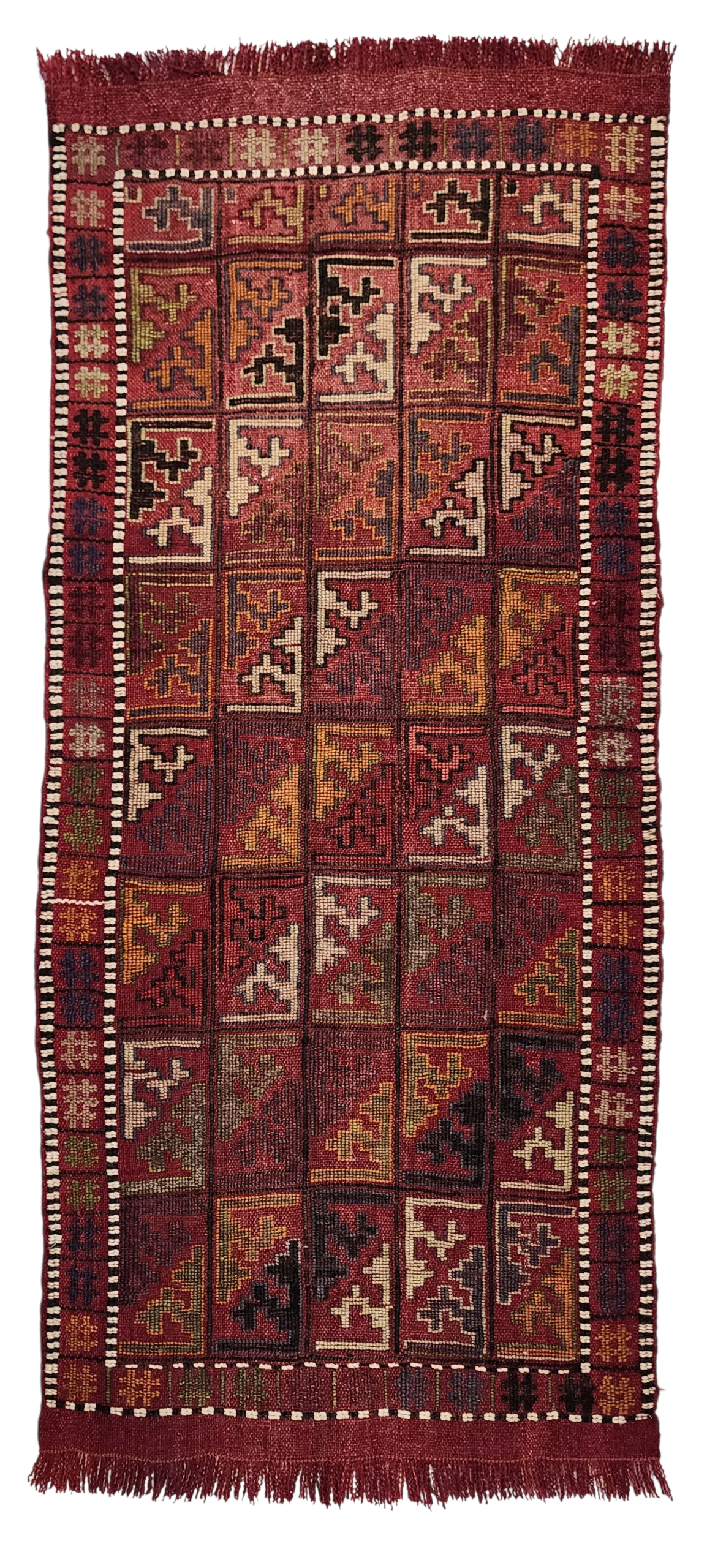Vintage Konya Kilim Rug 3'5'' x 1'7''