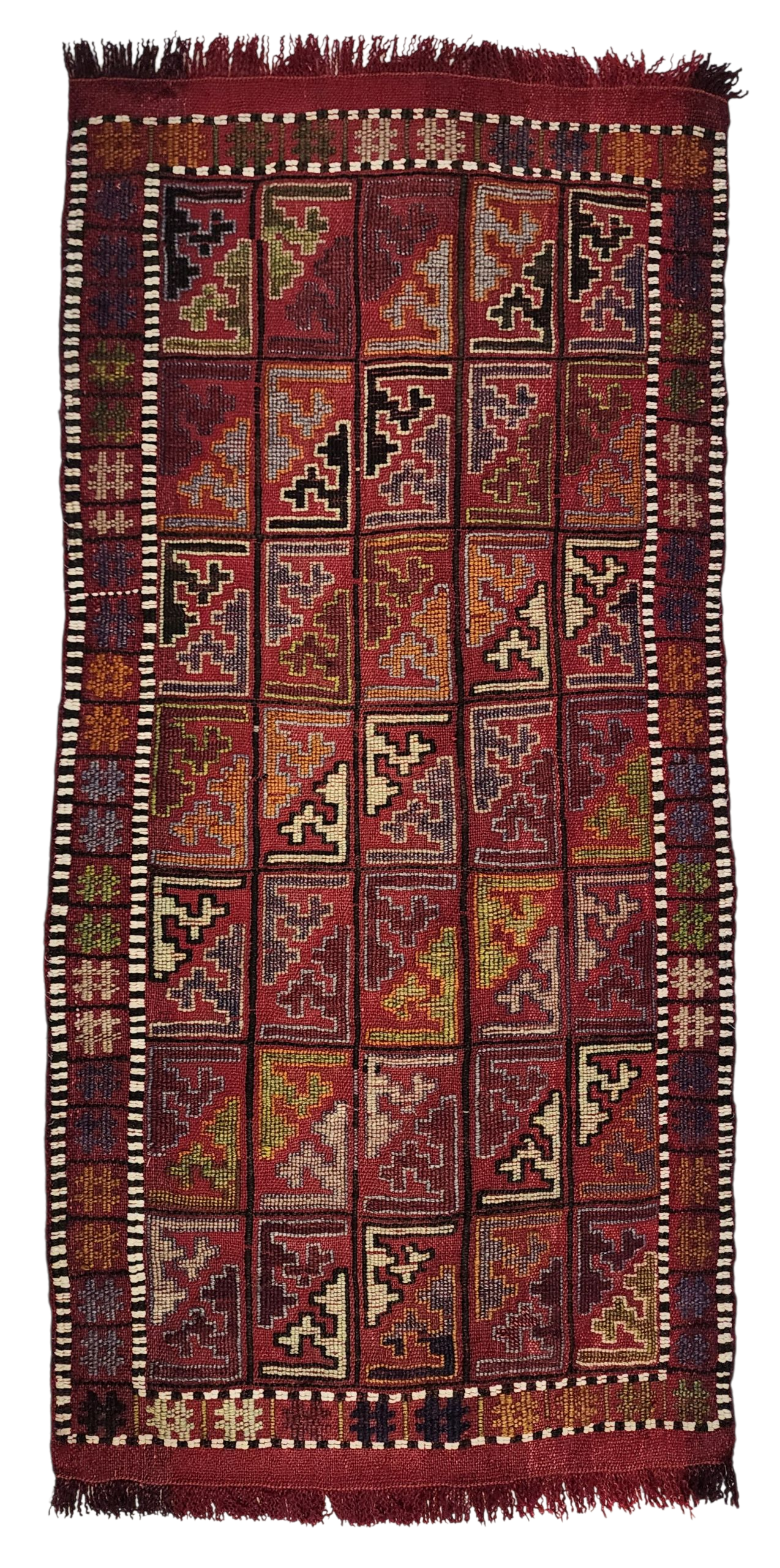 Vintage Konya Kilim Rug 3'7'' x 1'9''