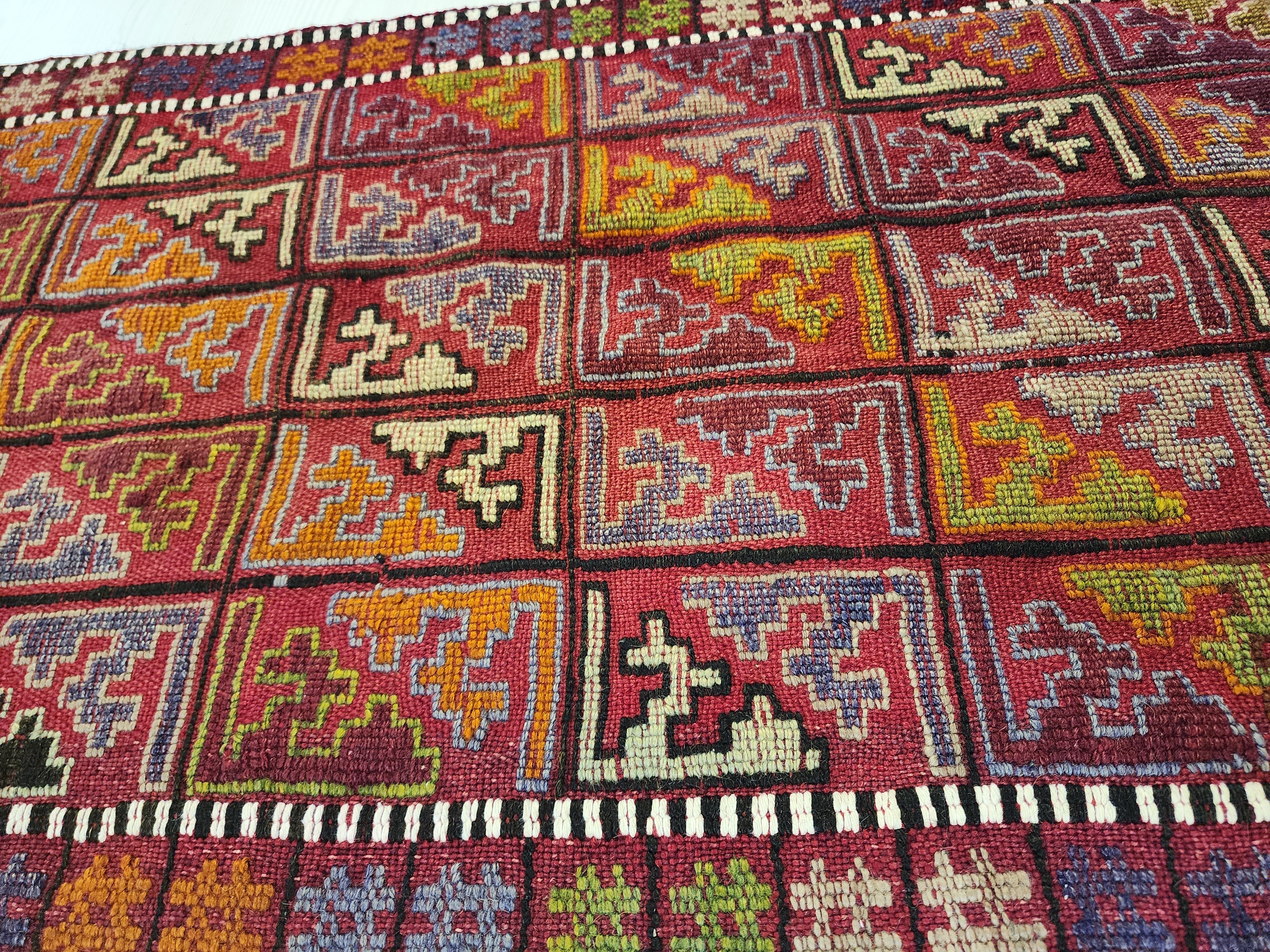 vintage Konya Wool Small Rug — styled view