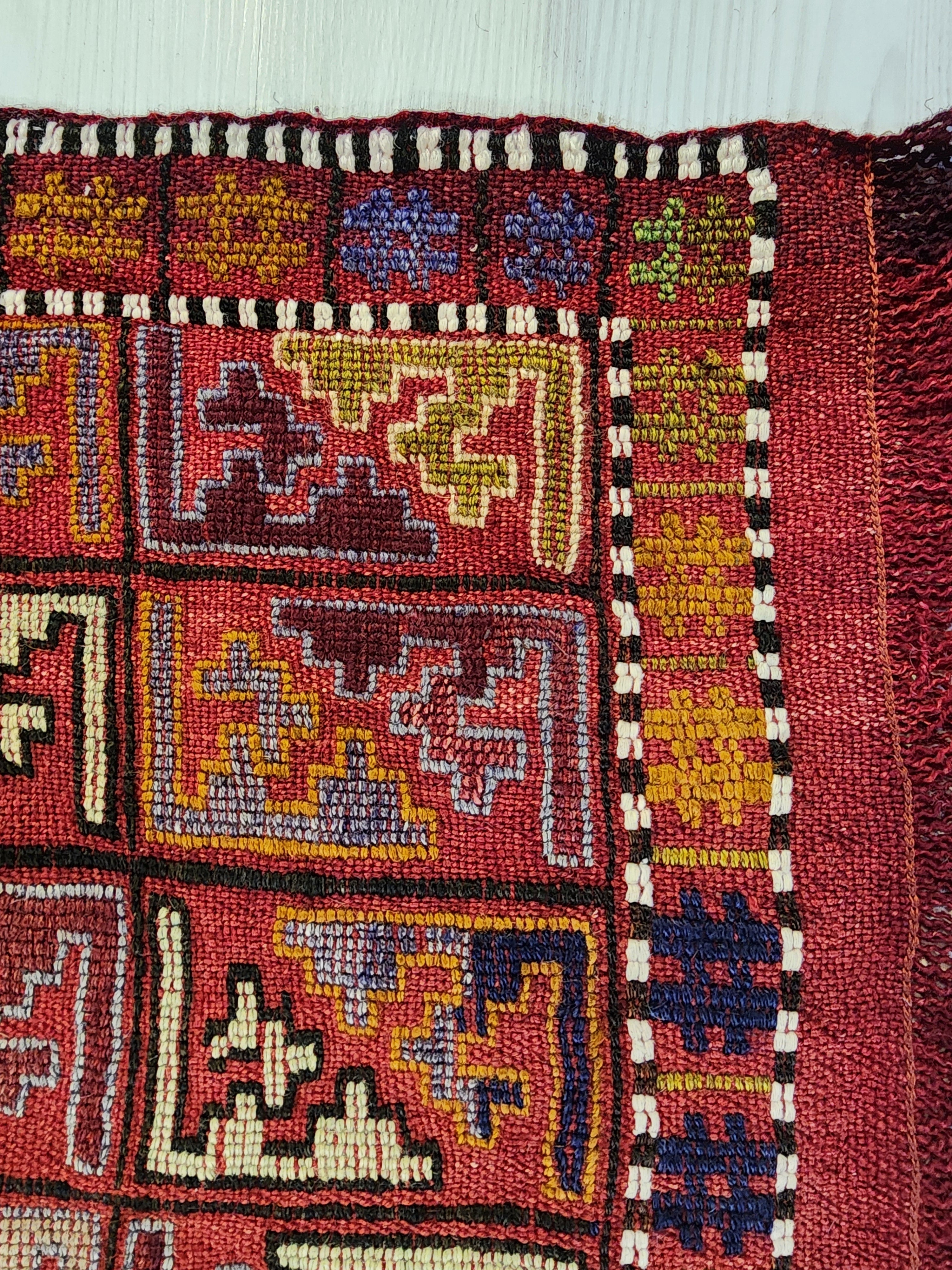 vintage Konya Wool Small Rug — styled view