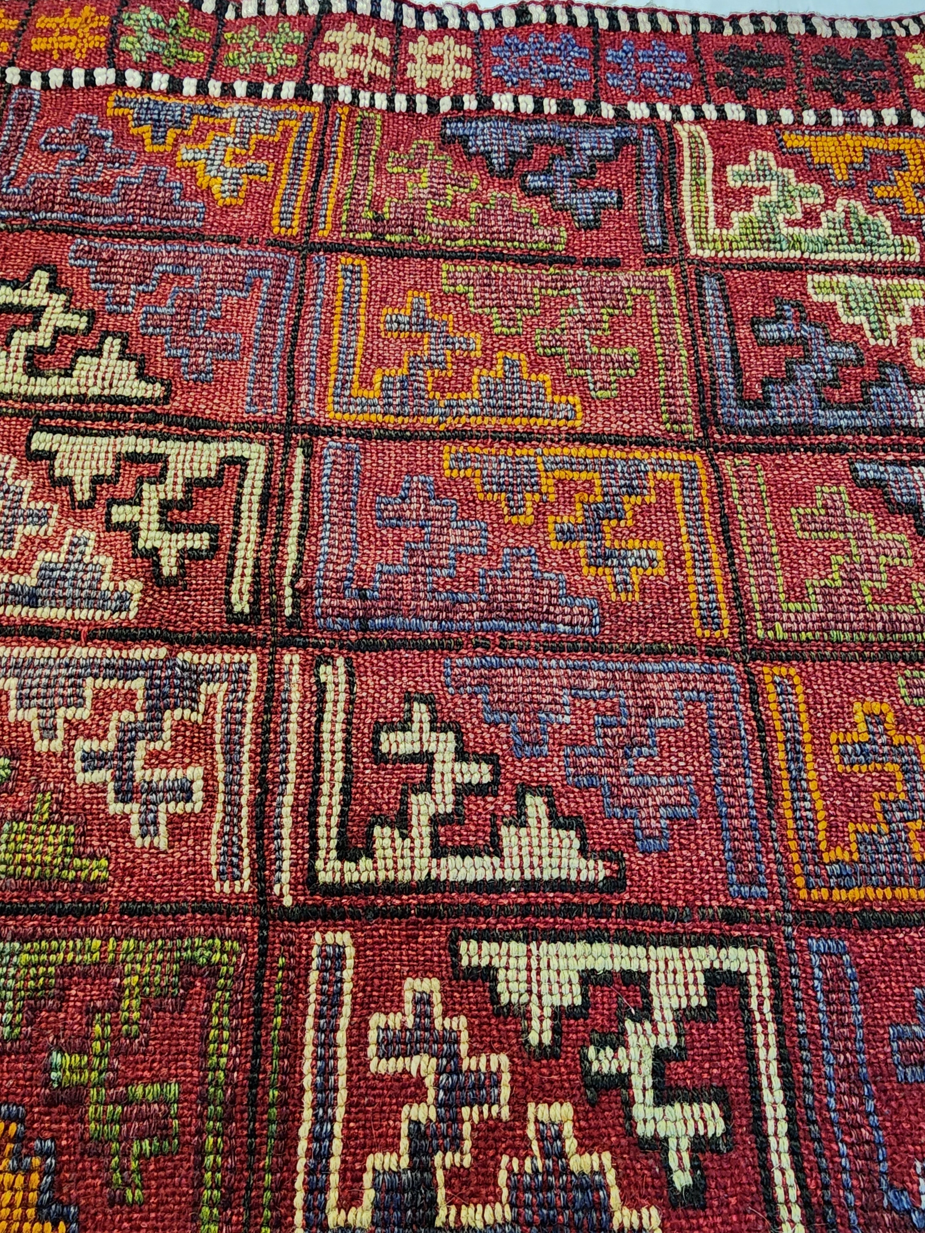 vintage Konya Wool Runner Rug — pile detail